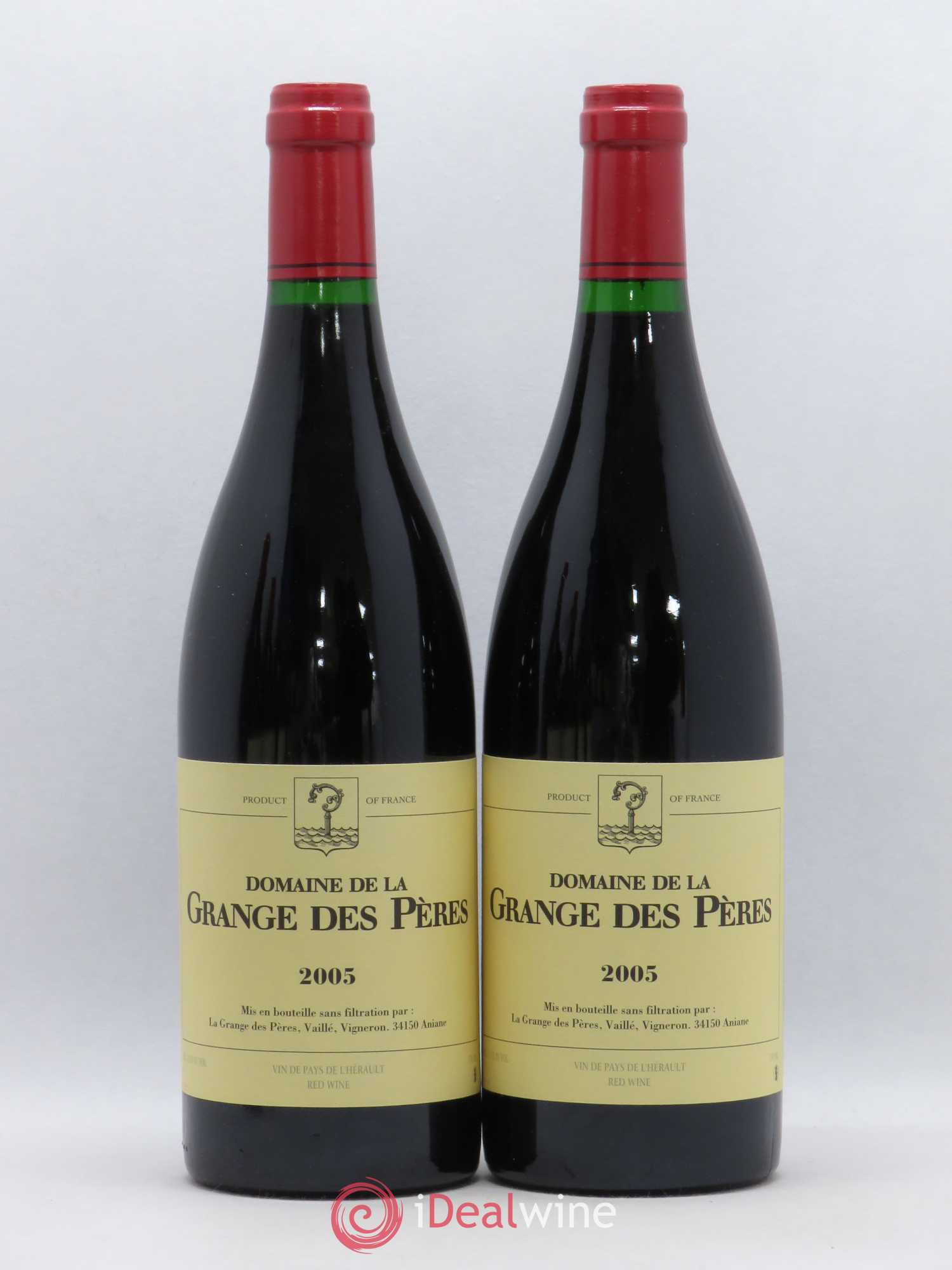 Pays d'Hérault Grange des Pères Laurent Vaillé 2005 - Lot de 2 bouteilles - 0