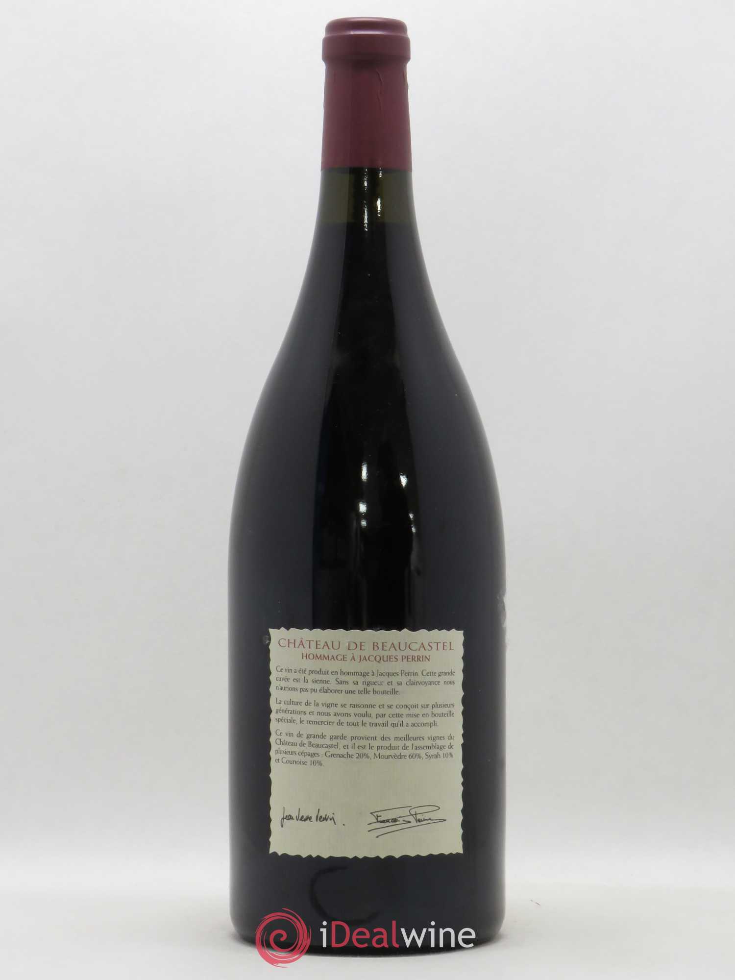 Châteauneuf-du-Pape Château de Beaucastel Hommage à Jacques Perrin Famille Perrin Grande Cuvée 2000 - Lot de 1 magnum - 1