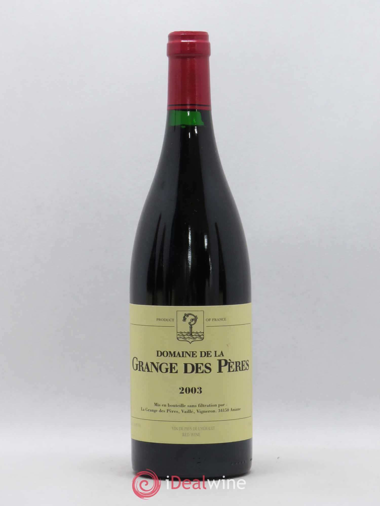 Pays d'Hérault Grange des Pères Laurent Vaillé 2003 - Lot de 1 bouteille - 0