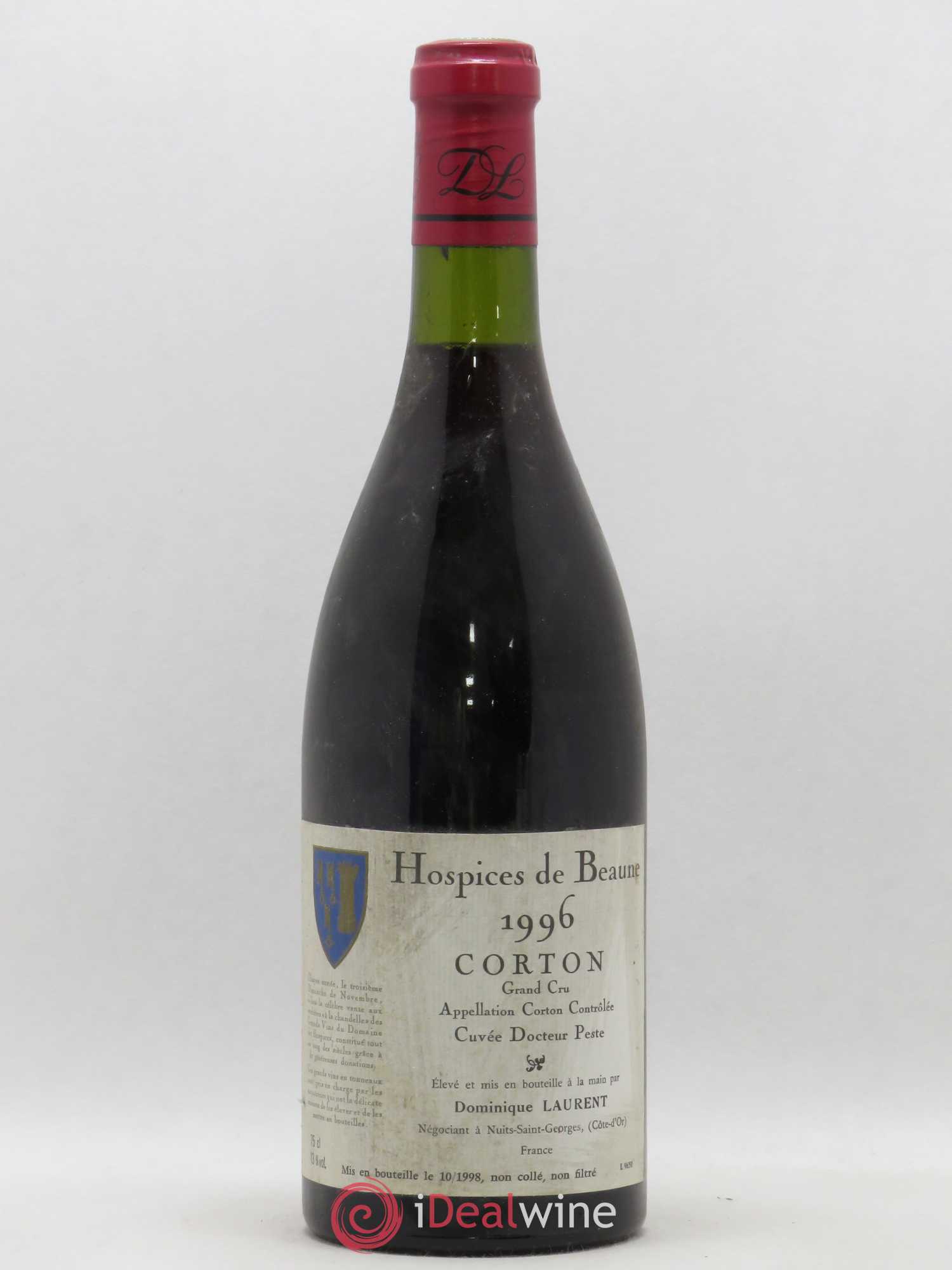 Corton Grand Cru Cuvée du Docteur Peste Hospices de Beaune Dominique Laurent 1996 - Posten von 1 Flasche - 0