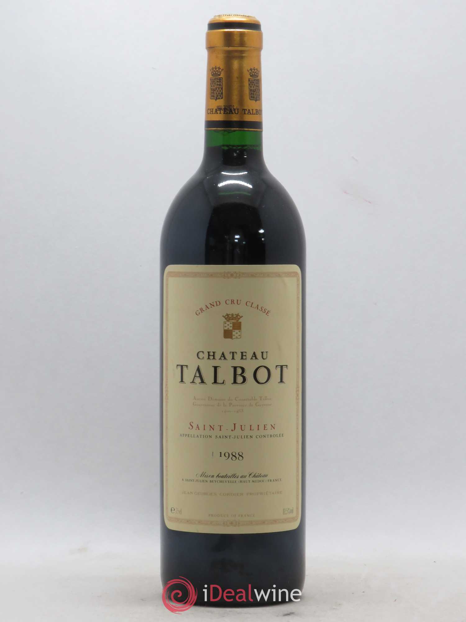 Château Talbot 4ème Grand Cru Classé 1988 - Lot de 1 bouteille - 0