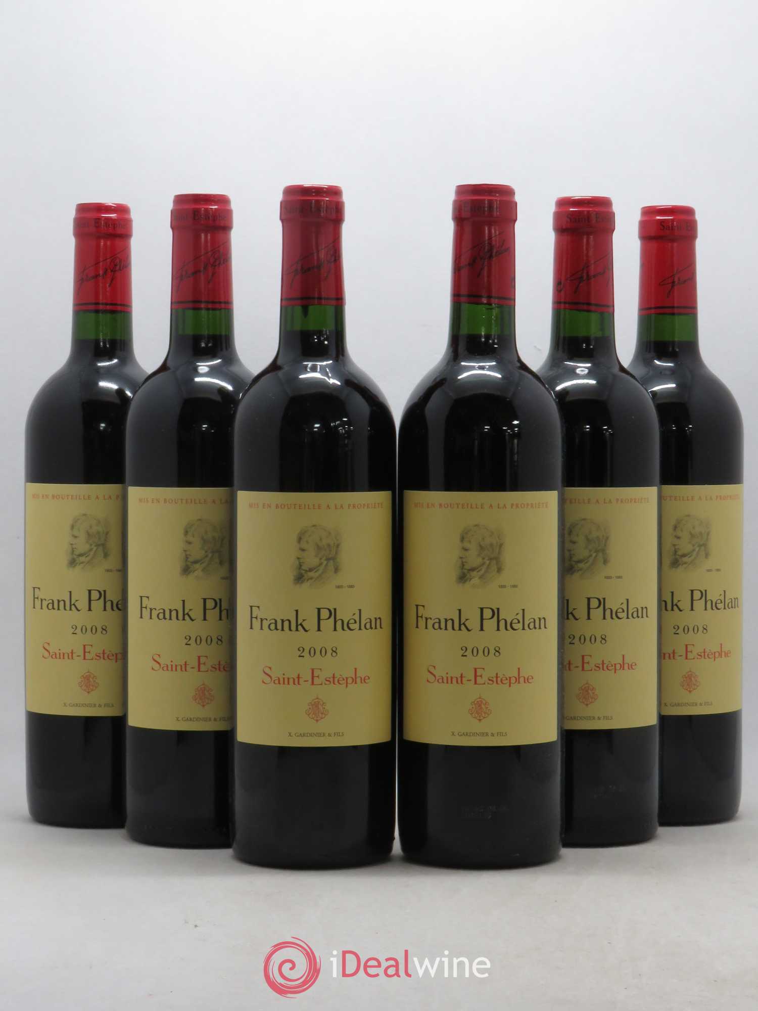 Frank Phélan Second Vin 2008 - Lot de 6 bouteilles - 0