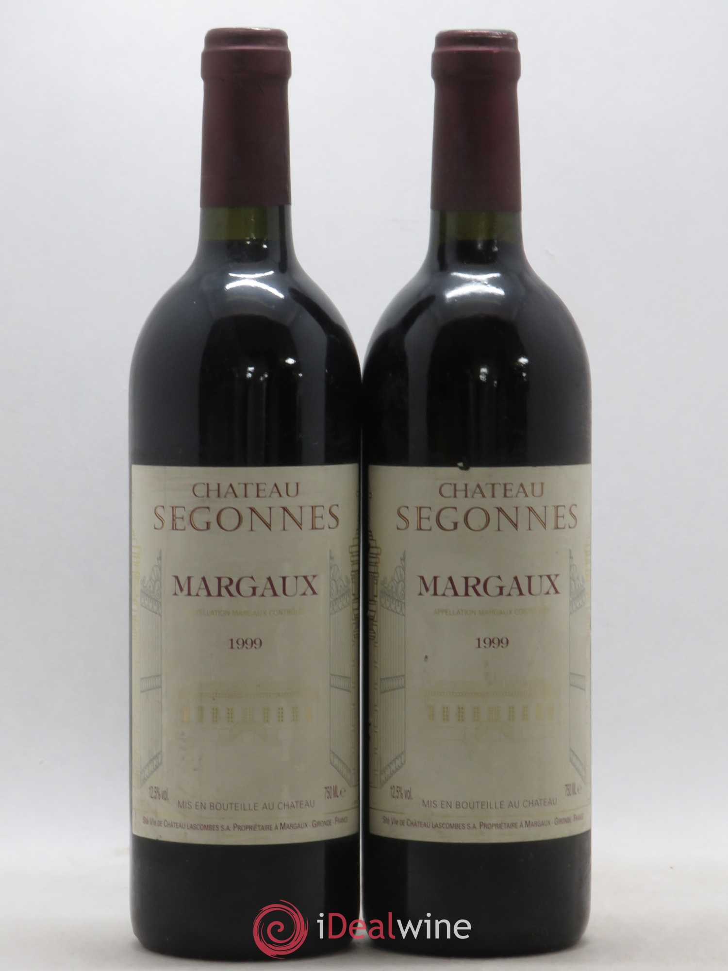 Acheter vin Château Segonnes 1999 (lot: B2150367-10211)