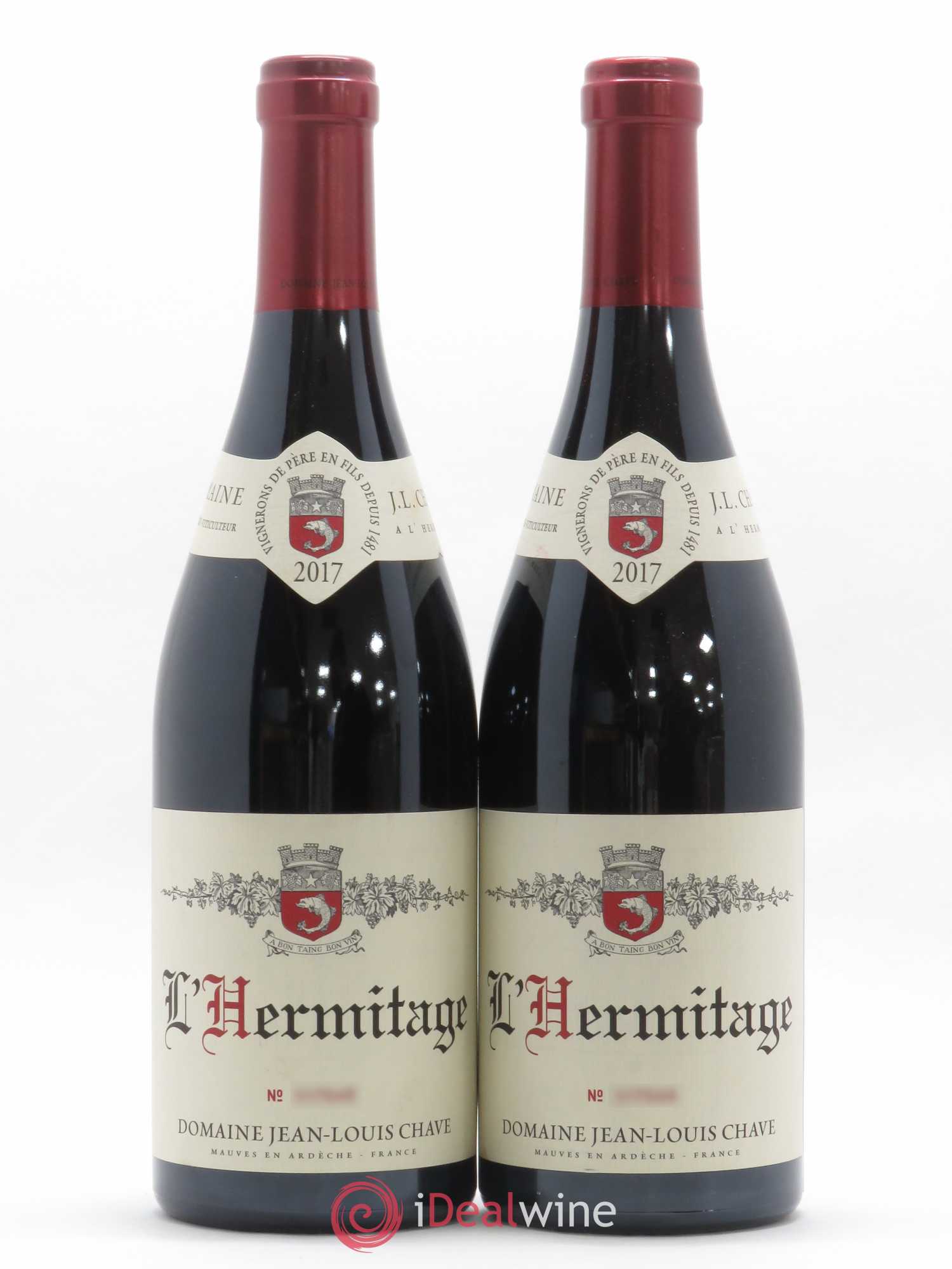 Hermitage Jean-Louis Chave 2017 - Lot de 2 bouteilles - 0