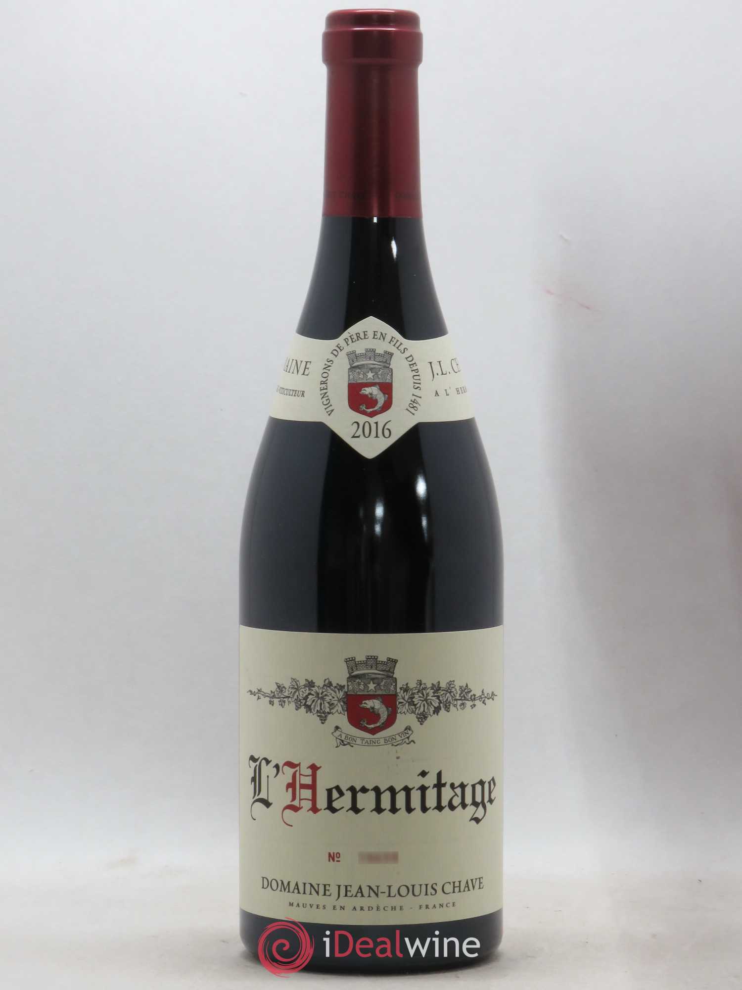Hermitage Jean-Louis Chave 2016 - Lot de 1 bouteille - 0