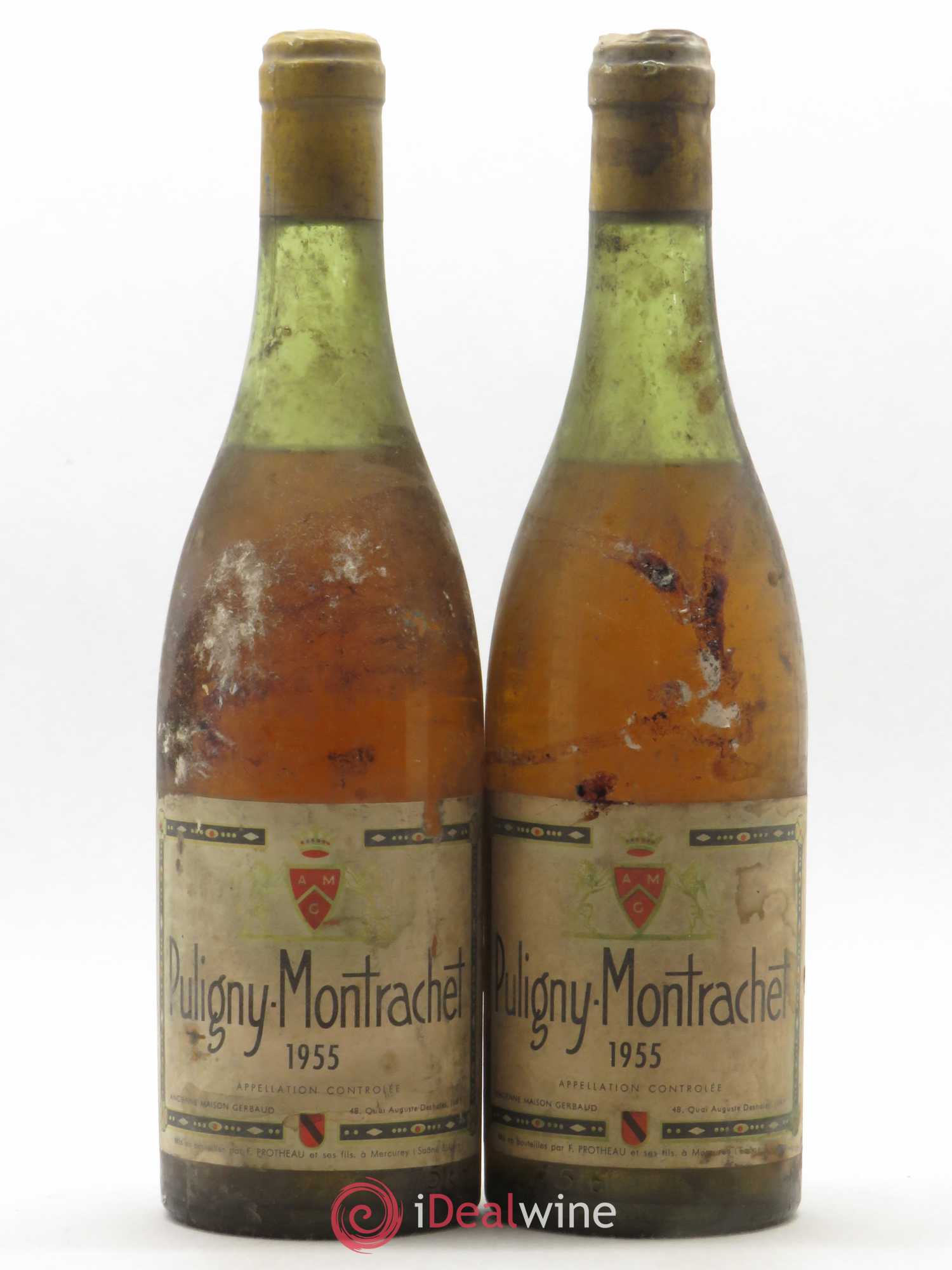 Puligny-Montrachet Protheau (sans prix de réserve) (sans prix de réserve) 1955 - Posten von 2 Flaschen - 0