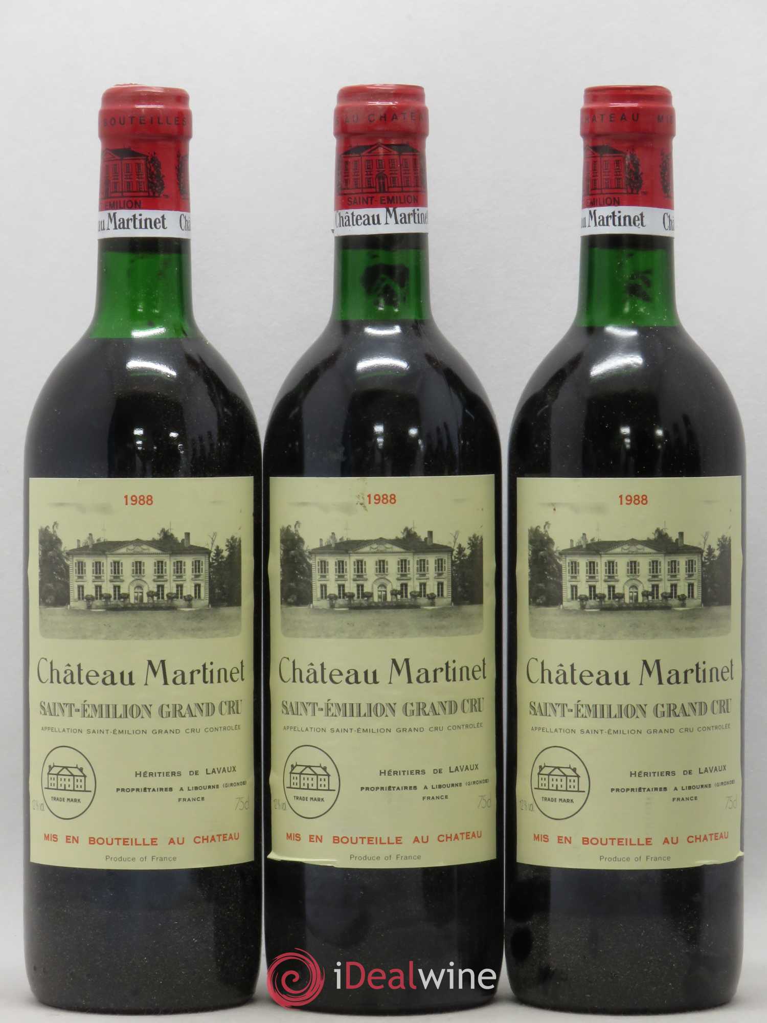 Château Martinet (sans prix de réserve) 1988 - Lot de 6 bouteilles - 1