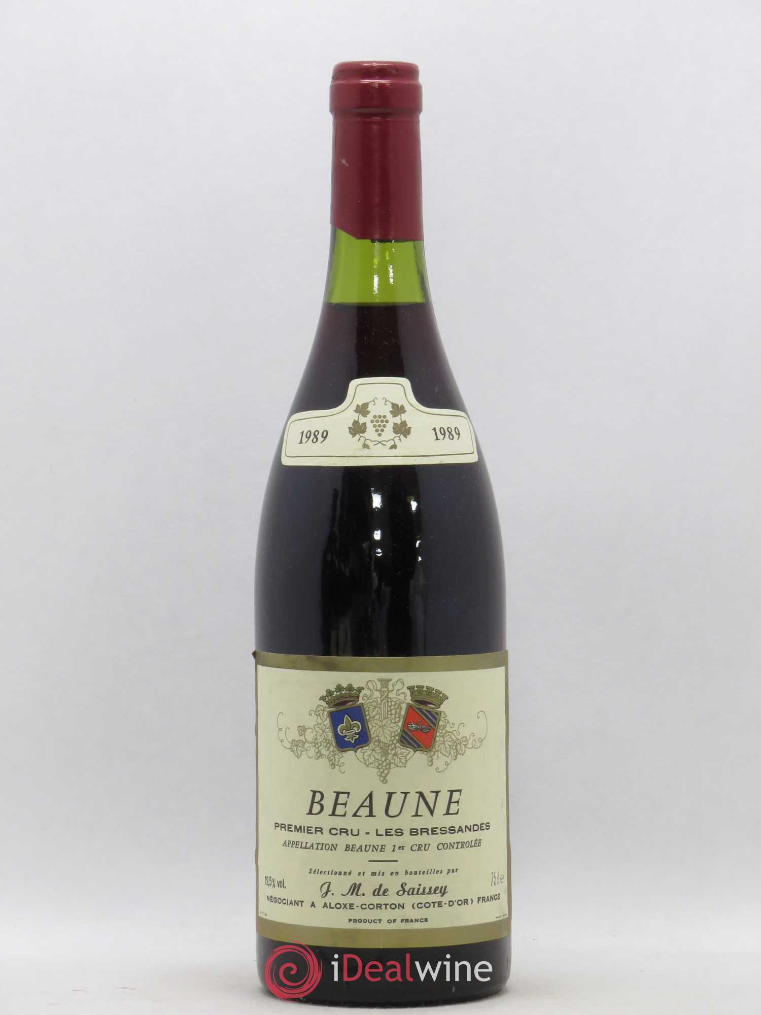 Beaune 1er Cru Les Bressandes De Saissey (sans prix de réserve) 1989 - Posten von 1 Flasche - 0