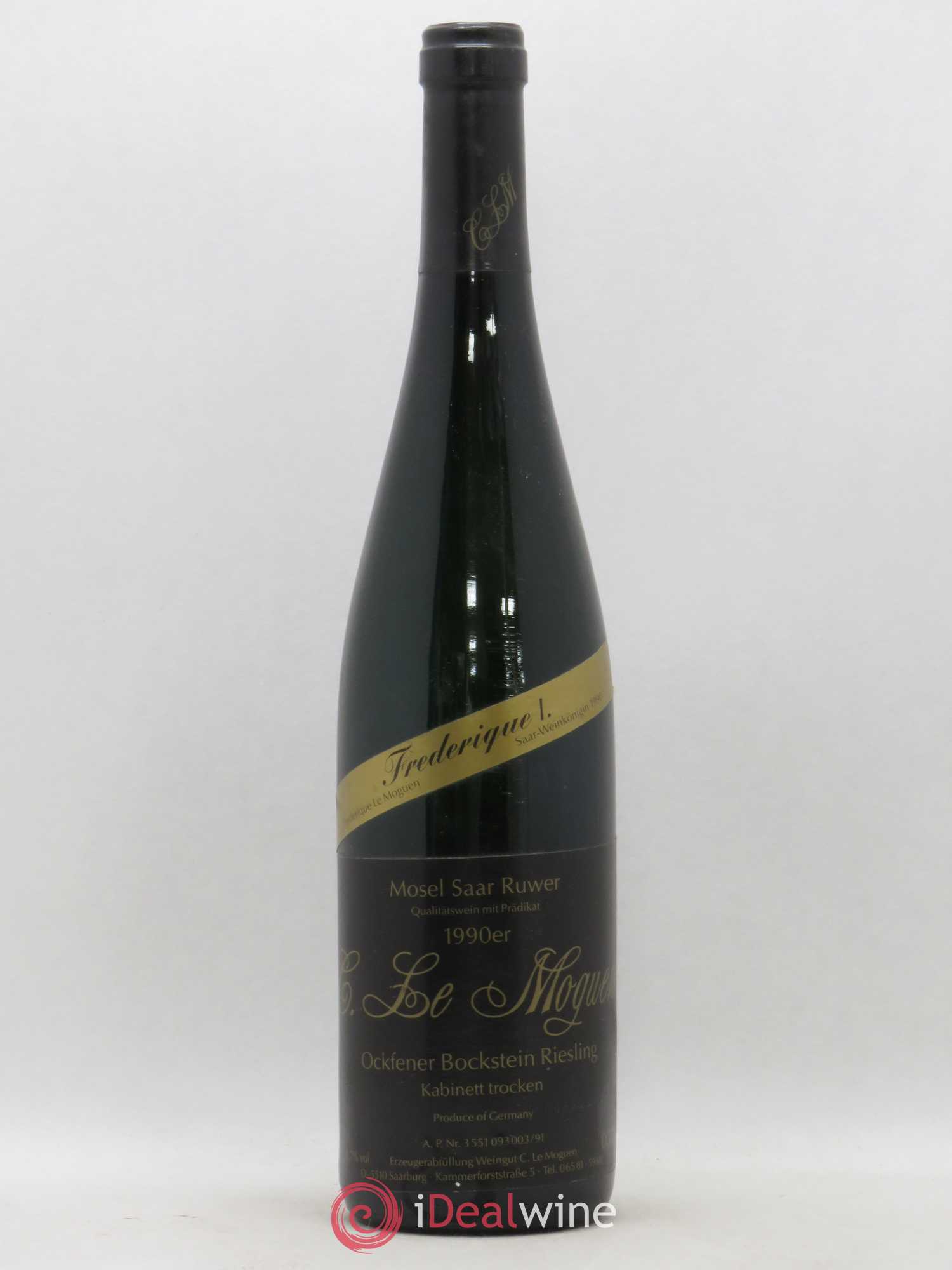 Riesling Kabinett Ockfener Bockstein Riesling Frederigue Le Moguen (no reserve) 1990 - Lot of 1 bottle - 0