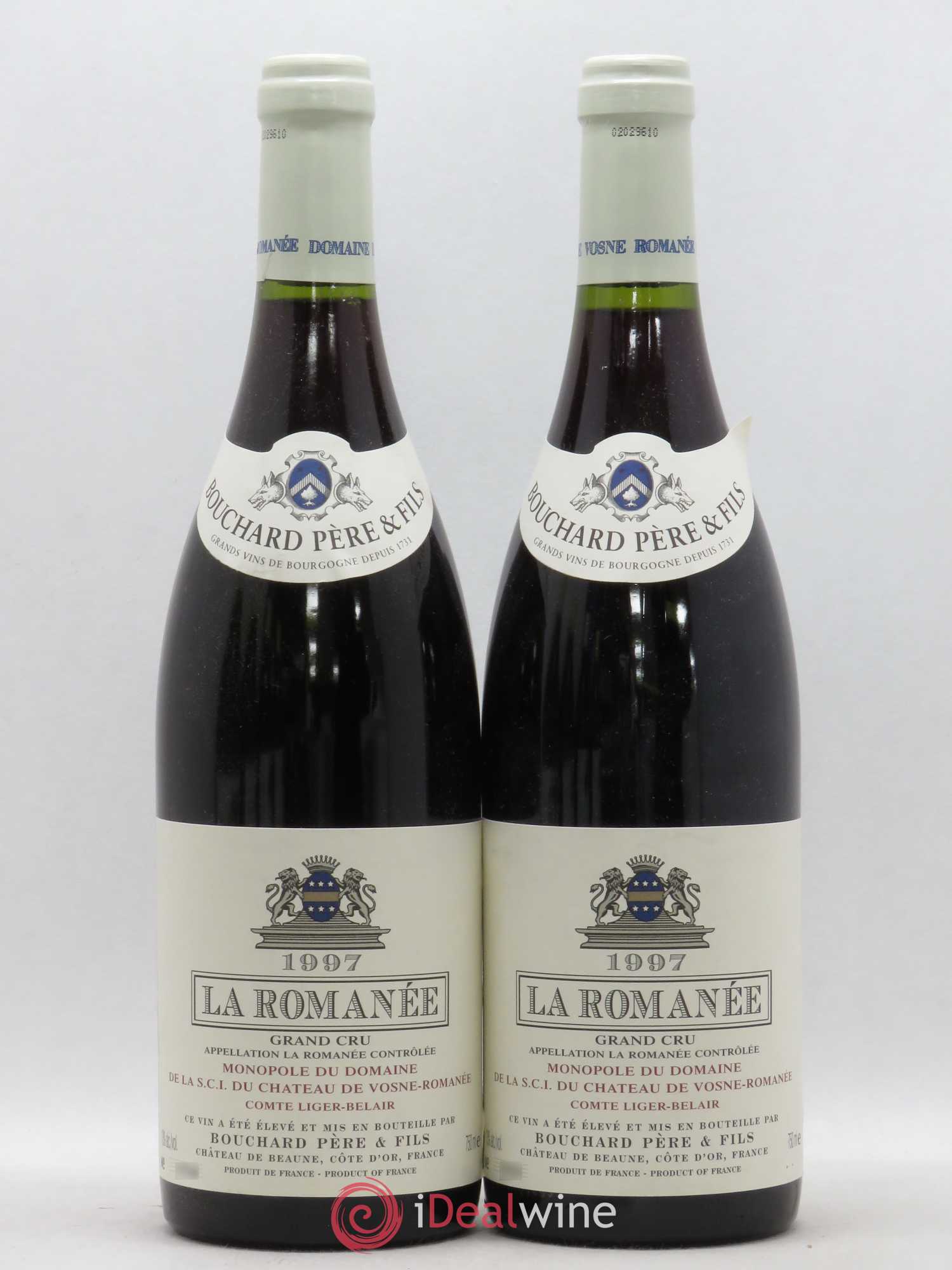 La Romanée Grand Cru Comte Liger-Belair (Domaine du) 1997 - Lot de 2 bouteilles - 0