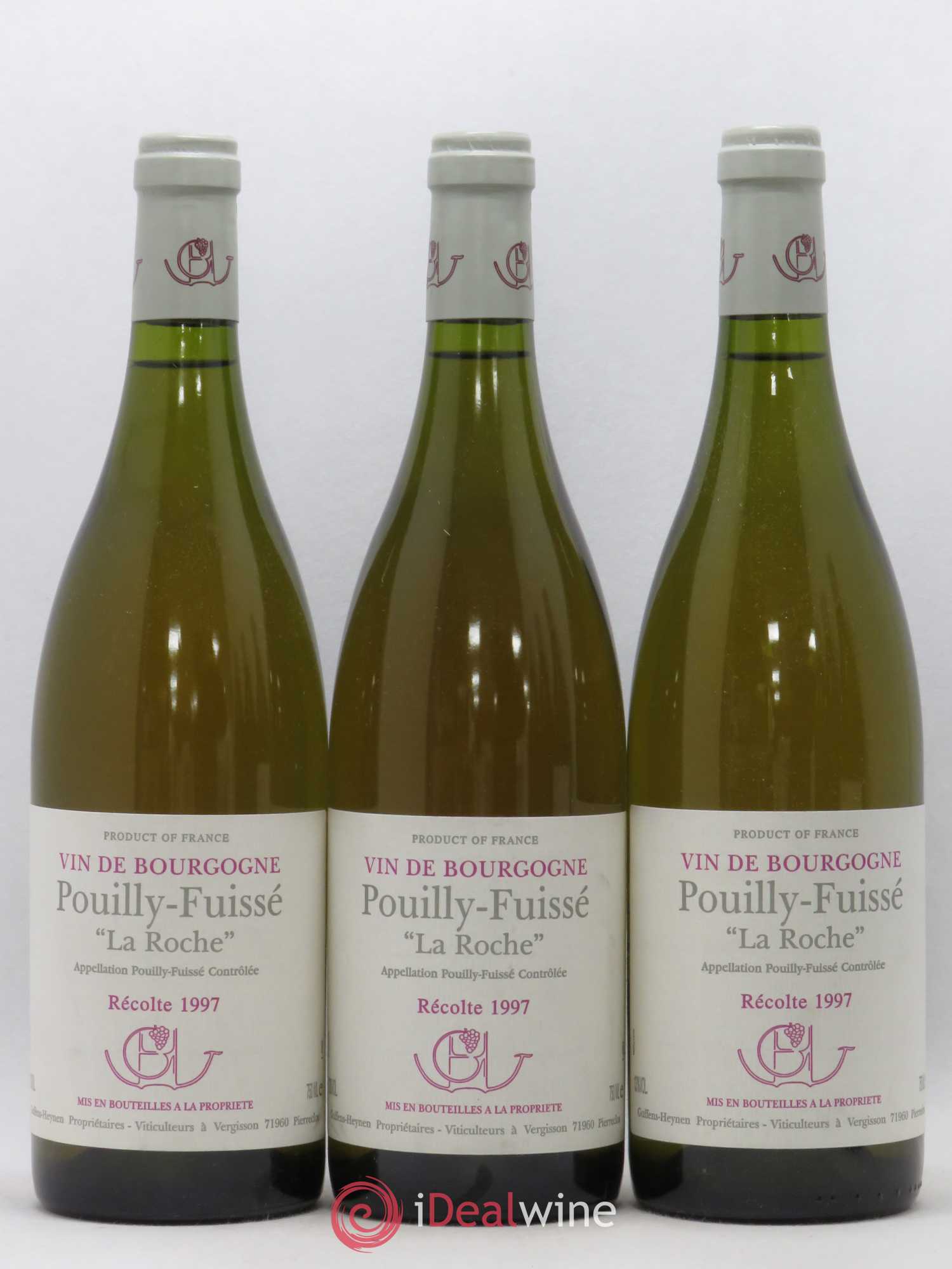 Pouilly-Fuissé La Roche Guffens Heynen (sans prix de réserve) 1997 - Posten von 3 Flaschen - 0