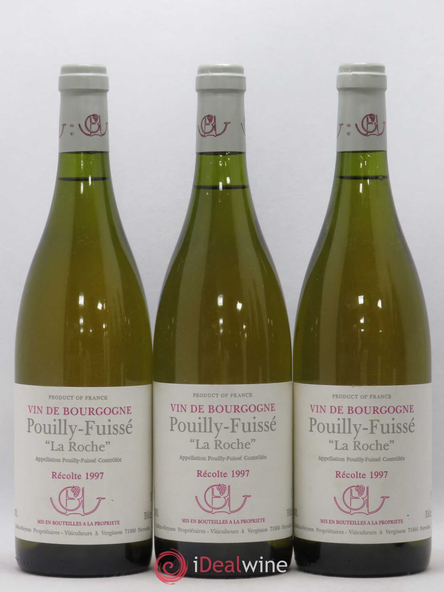 Pouilly-Fuissé La Roche Guffens Heynen (sans prix de réserve) 1997 - Posten von 3 Flaschen - 0