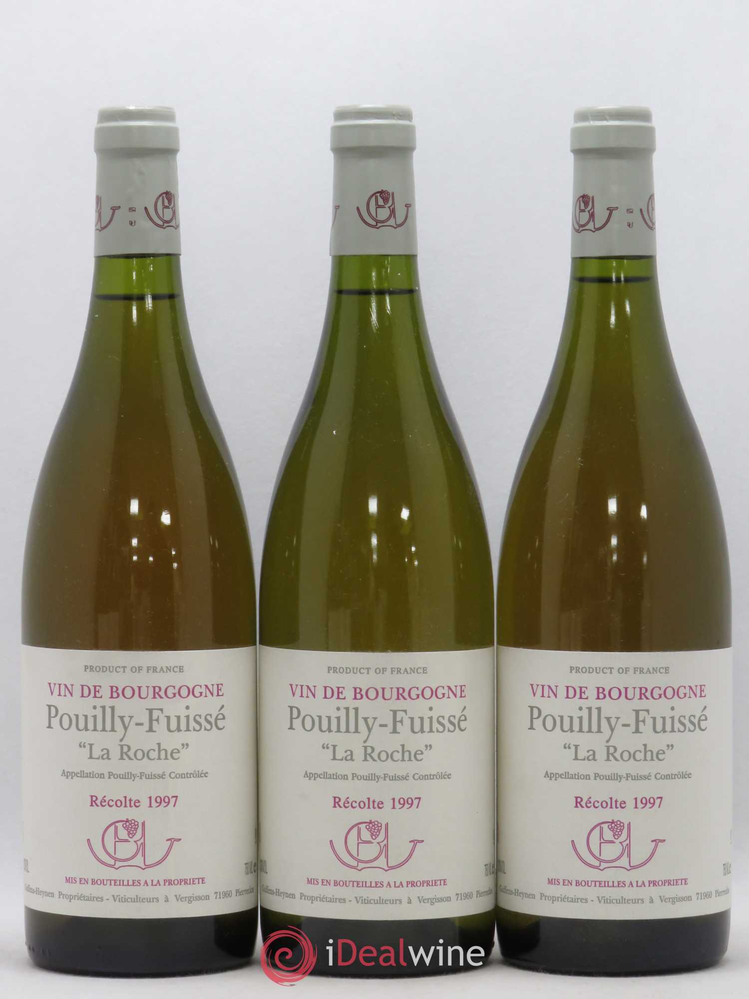 Pouilly-Fuissé La Roche Guffens Heynen (sans prix de réserve) 1997 - Posten von 3 Flaschen - 0