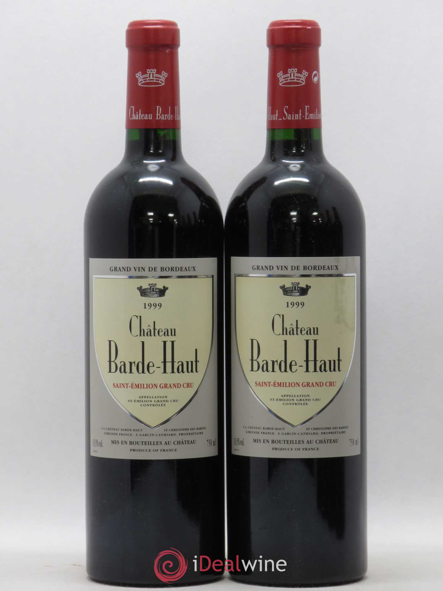 Château Barde Haut Grand Cru Classé (sans prix de réserve) 1999 - Lot de 2 bouteilles - 0