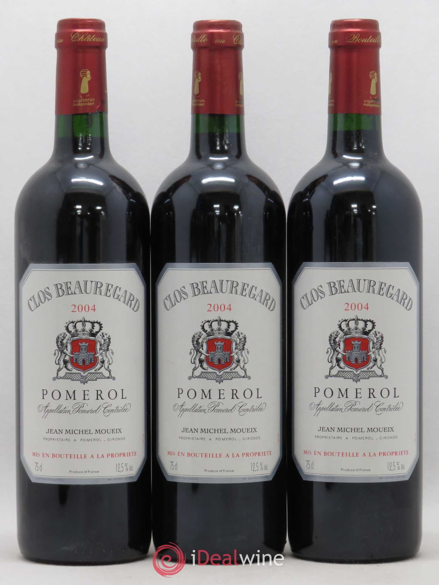 Clos Beauregard (sans prix de réserve) 2004 - Lot de 3 bouteilles - 0
