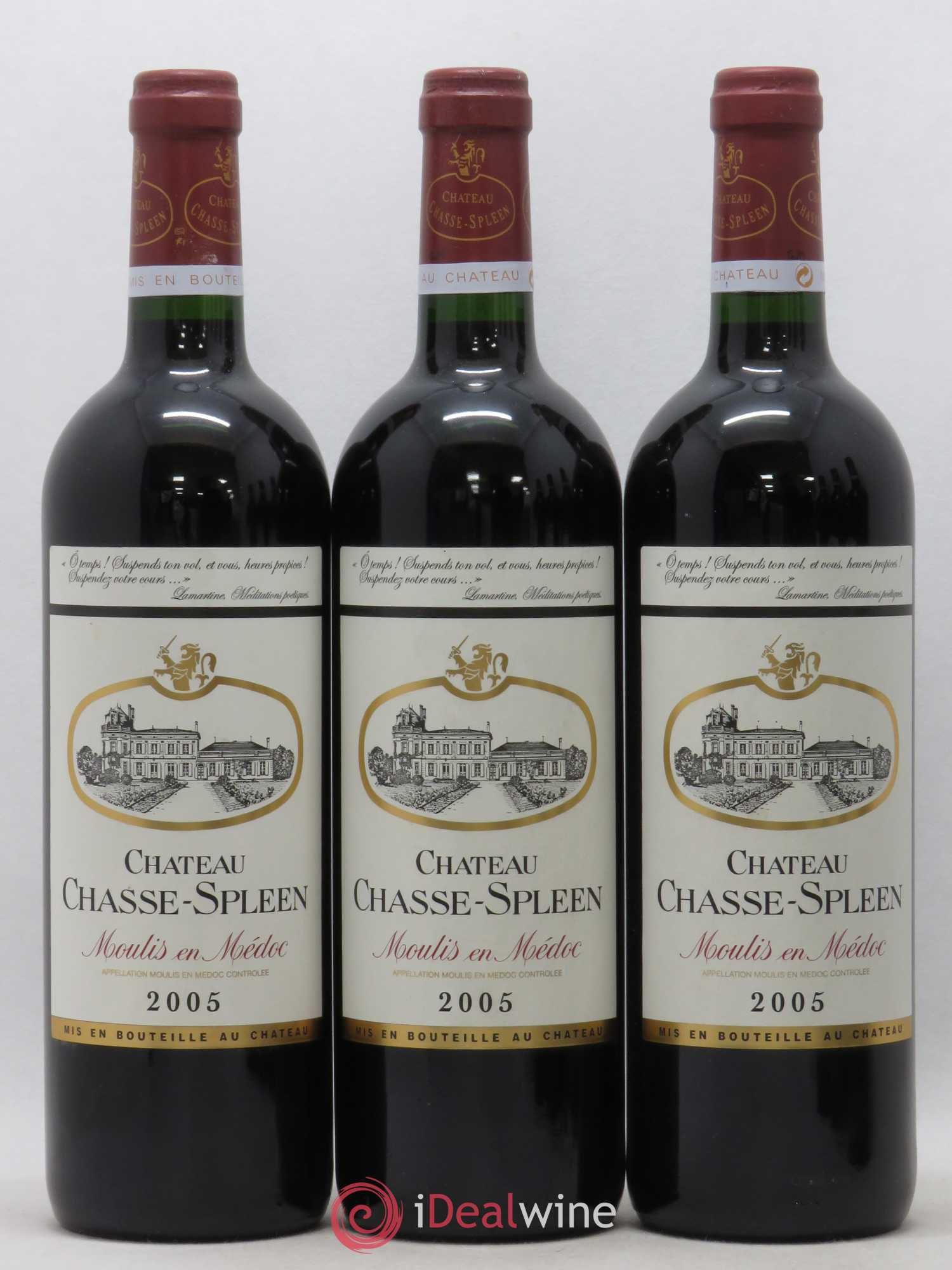 Château Chasse Spleen (sans prix de réserve) 2005 - Lot de 3 bouteilles - 0