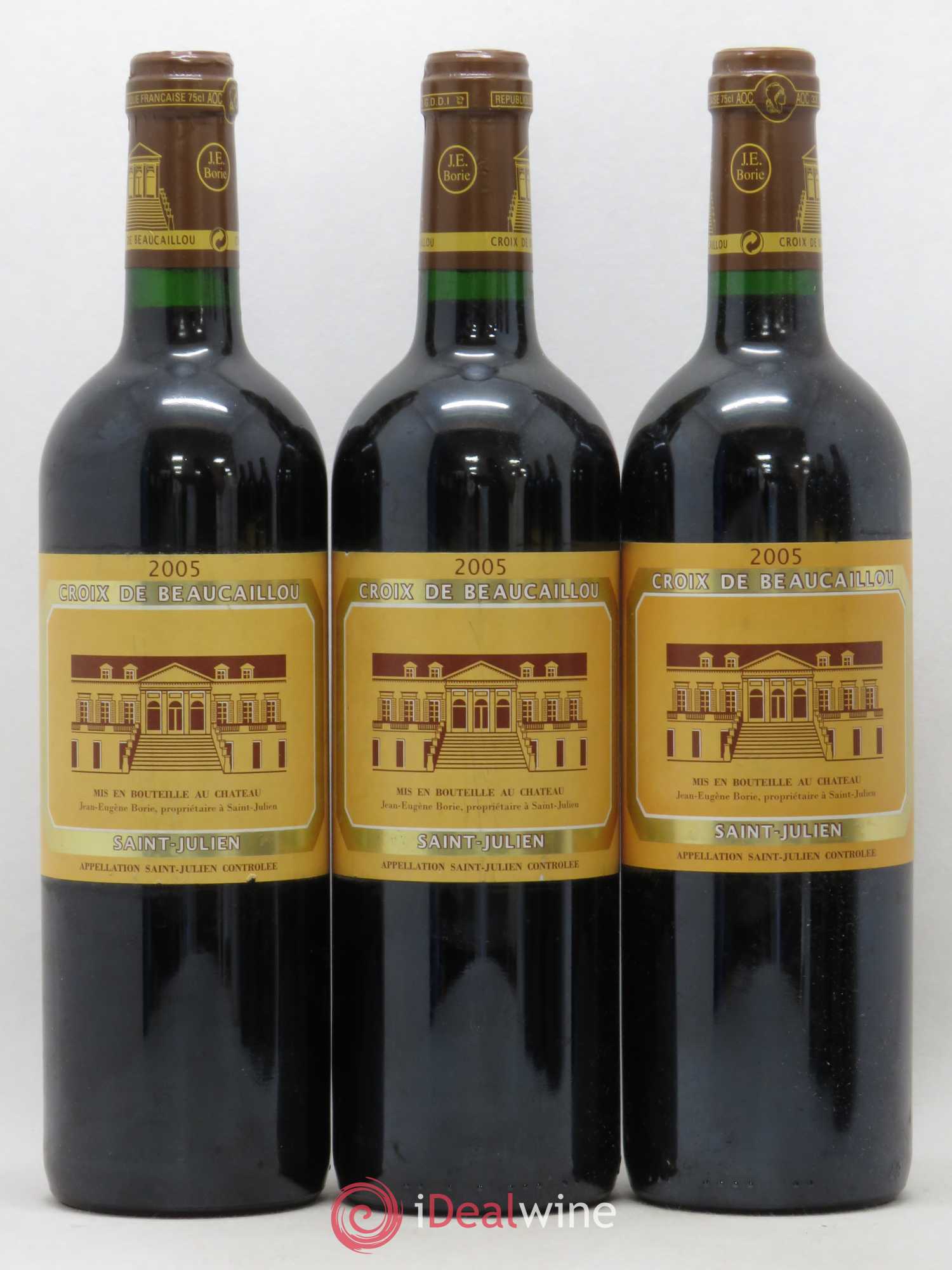 La Croix de Beaucaillou Second Vin (sans prix de réserve) 2005 - Lot de 3 bouteilles - 0