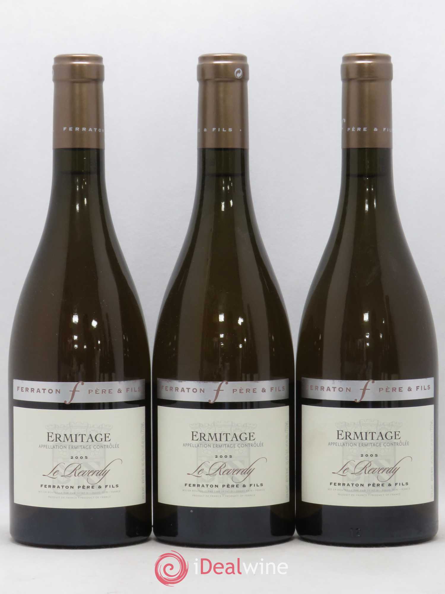 Hermitage Le Reverdy Ferraton Père et Fils (sans prix de réserve) 2005 - Posten von 3 Flaschen - 0
