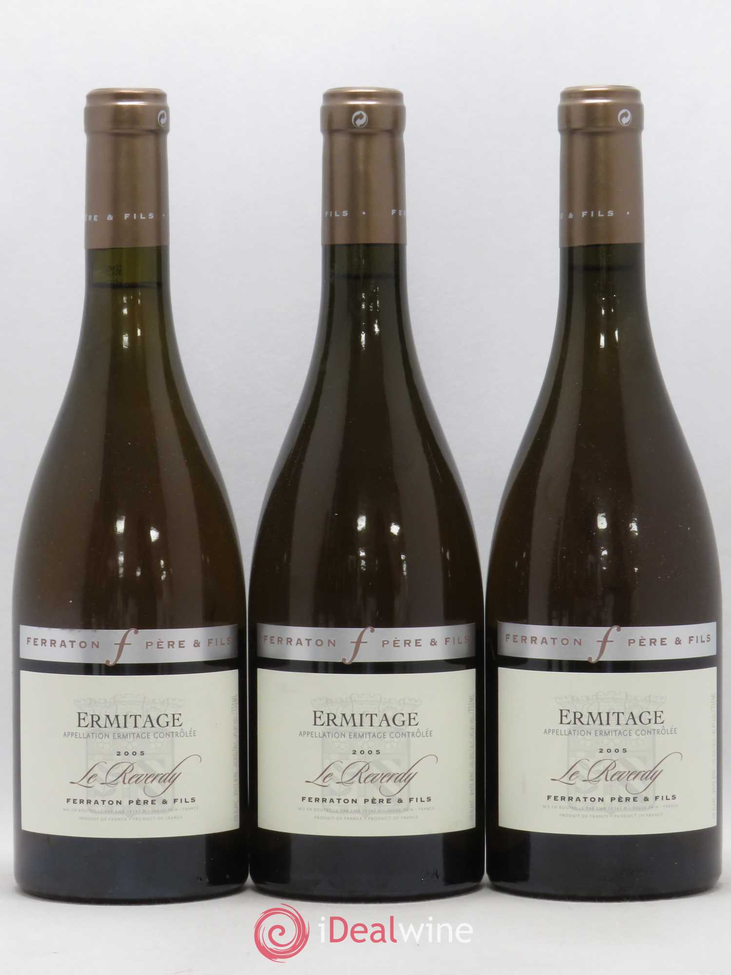 Hermitage Le Reverdy Ferraton Père et Fils (sans prix de réserve) 2005 - Posten von 3 Flaschen - 0