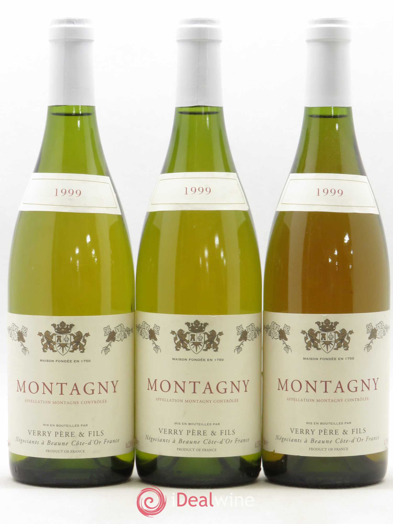 Montagny Verry (sans prix de réserve) 1999 - Posten von 3 Flaschen - 0