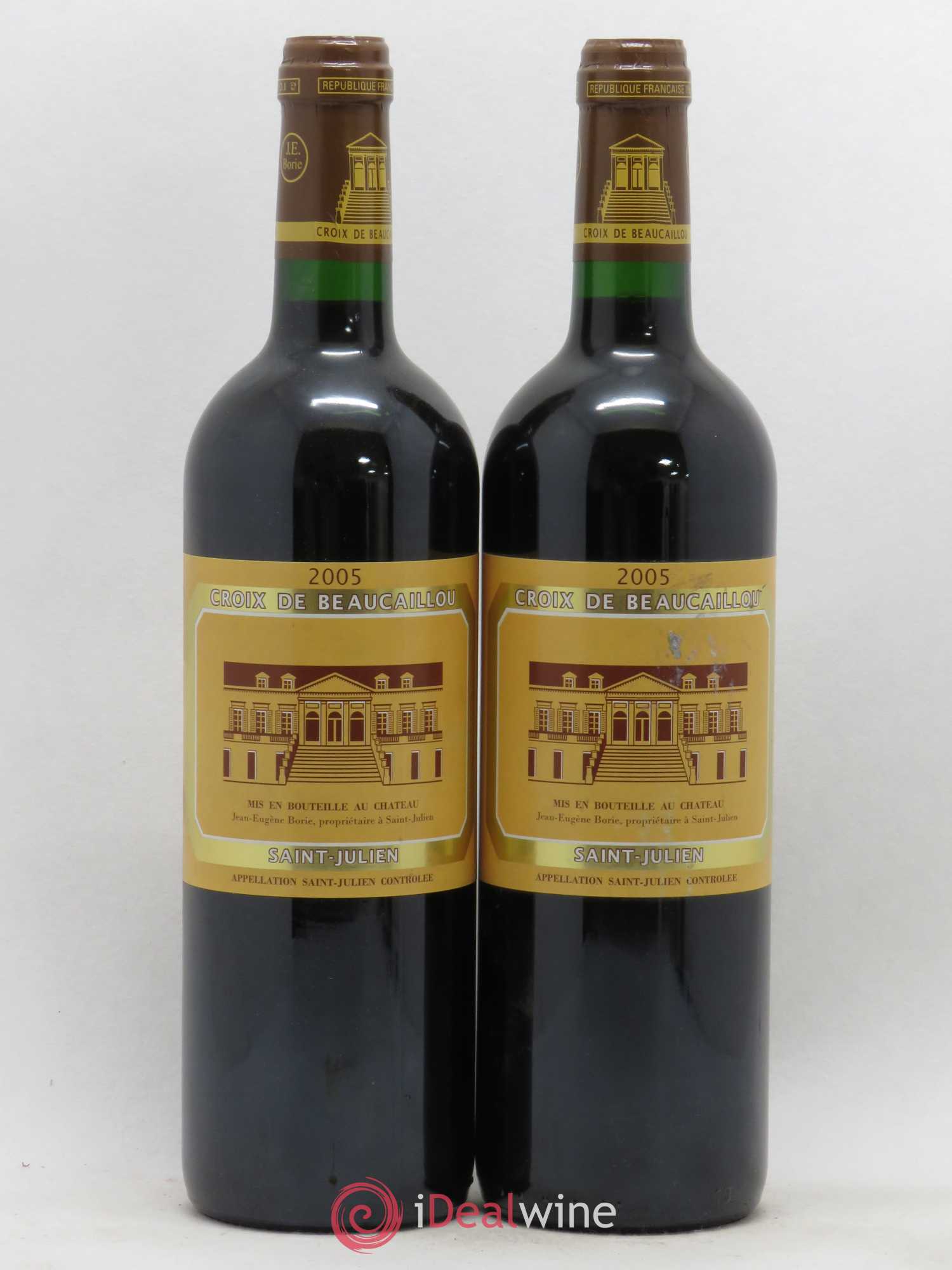 La Croix de Beaucaillou Second Vin (sans prix de réserve) 2005 - Lot de 2 bouteilles - 0