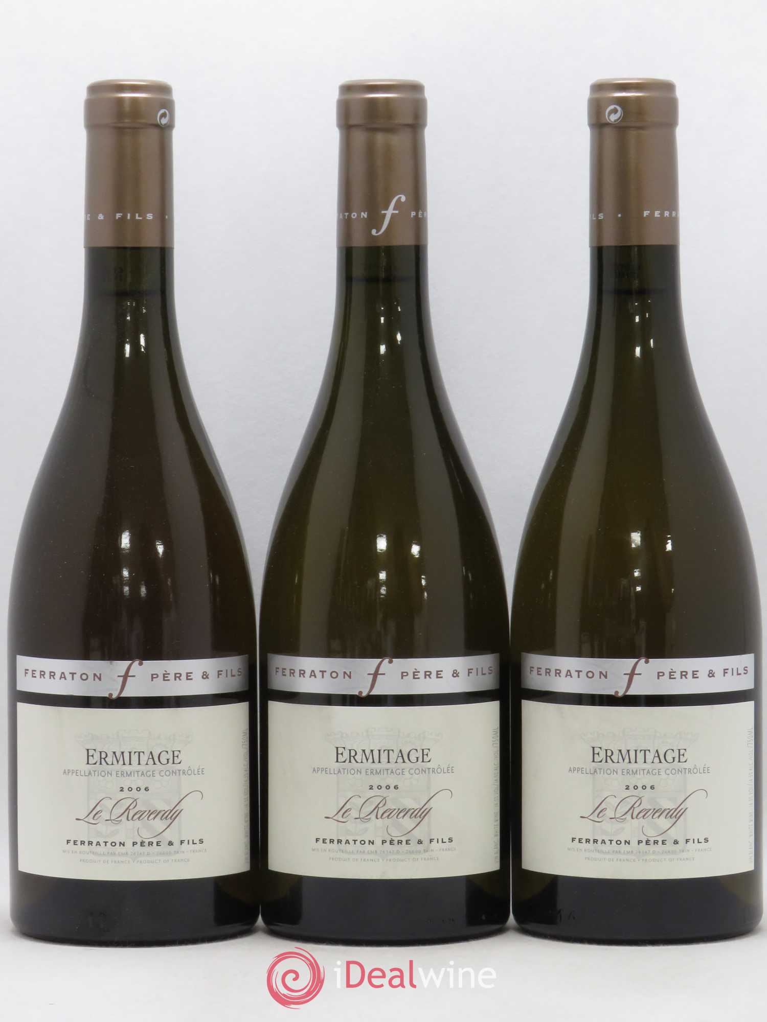 Hermitage Le Reverdy Ferraton Père et Fils (sans prix de réserve) 2006 - Posten von 3 Flaschen - 0