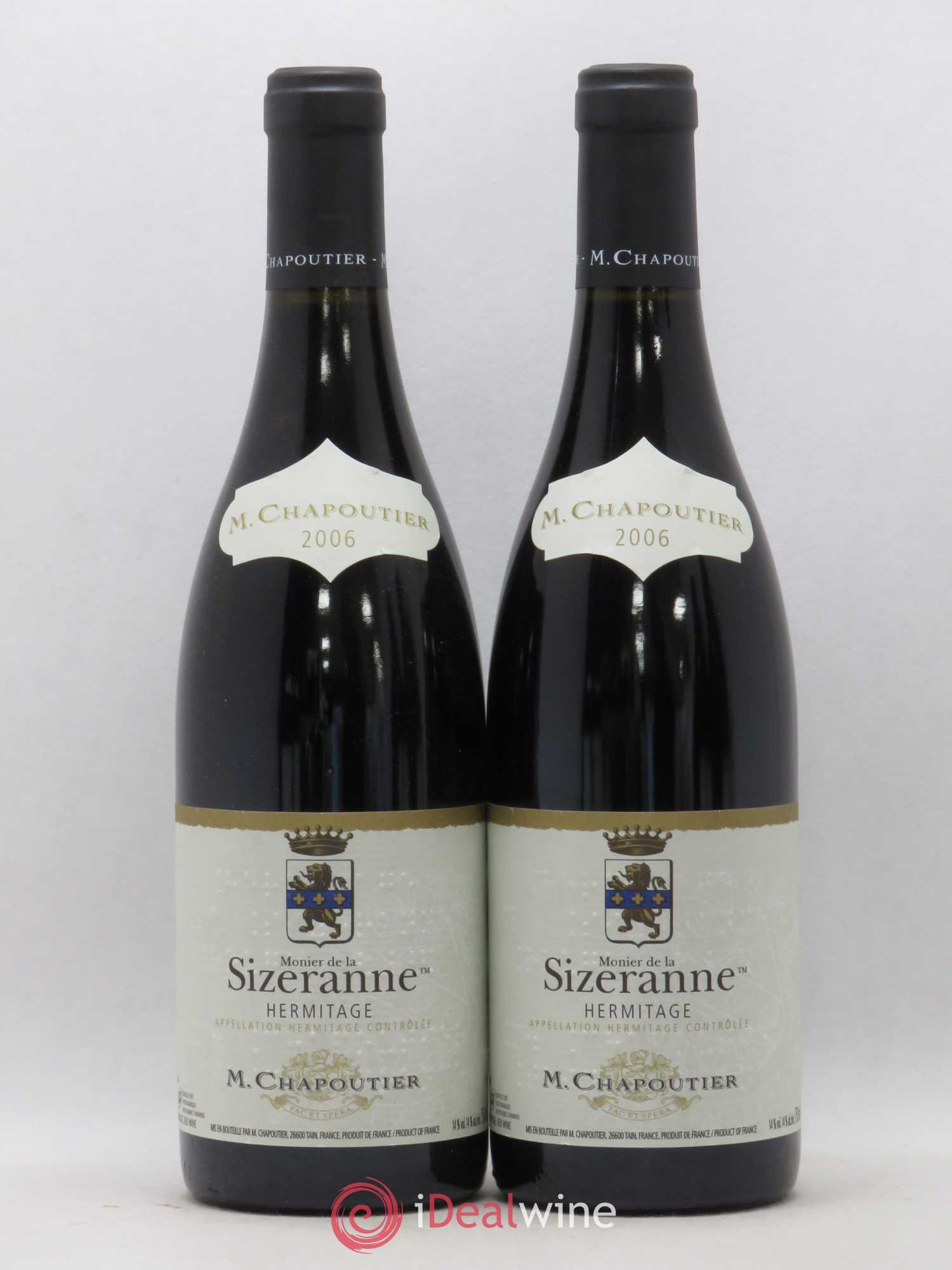 Hermitage Chapoutier Monnier de La Sizeranne (sans prix de réserve) 2006 - Posten von 2 Flaschen - 0