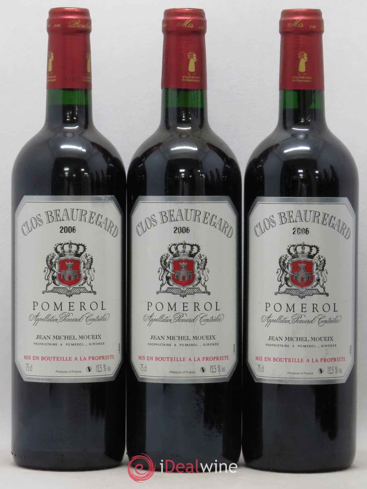Clos Beauregard (sans prix de réserve) 2006 - Lot de 6 bouteilles - 1