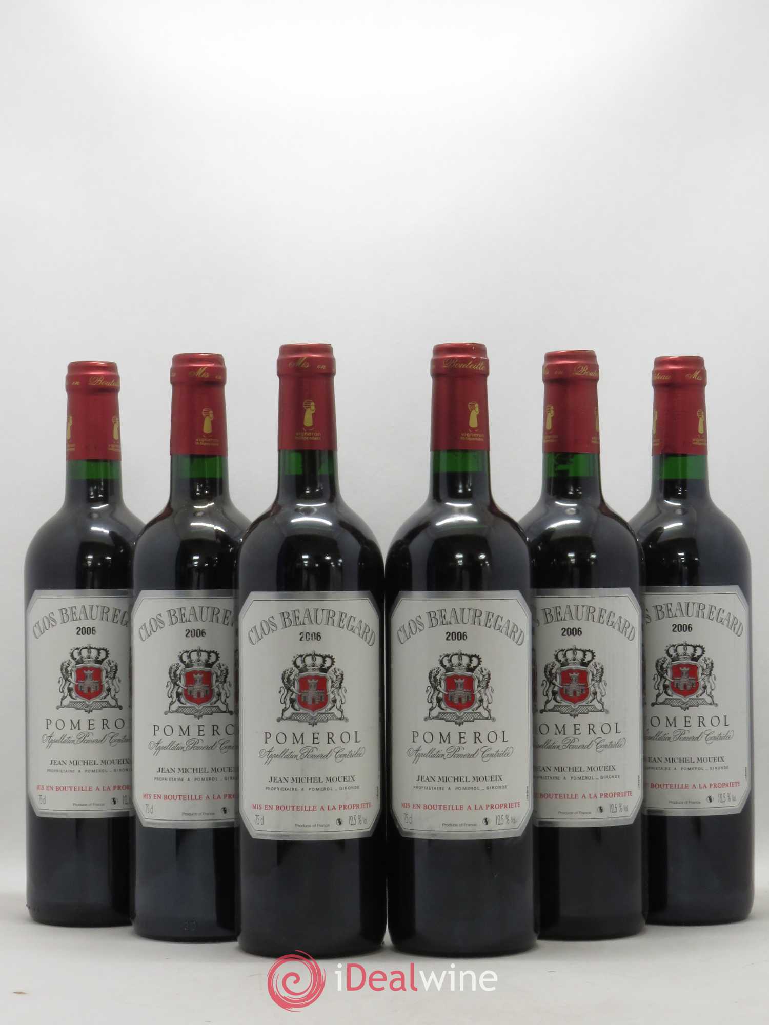 Clos Beauregard (sans prix de réserve) 2006 - Lot de 6 bouteilles - 0