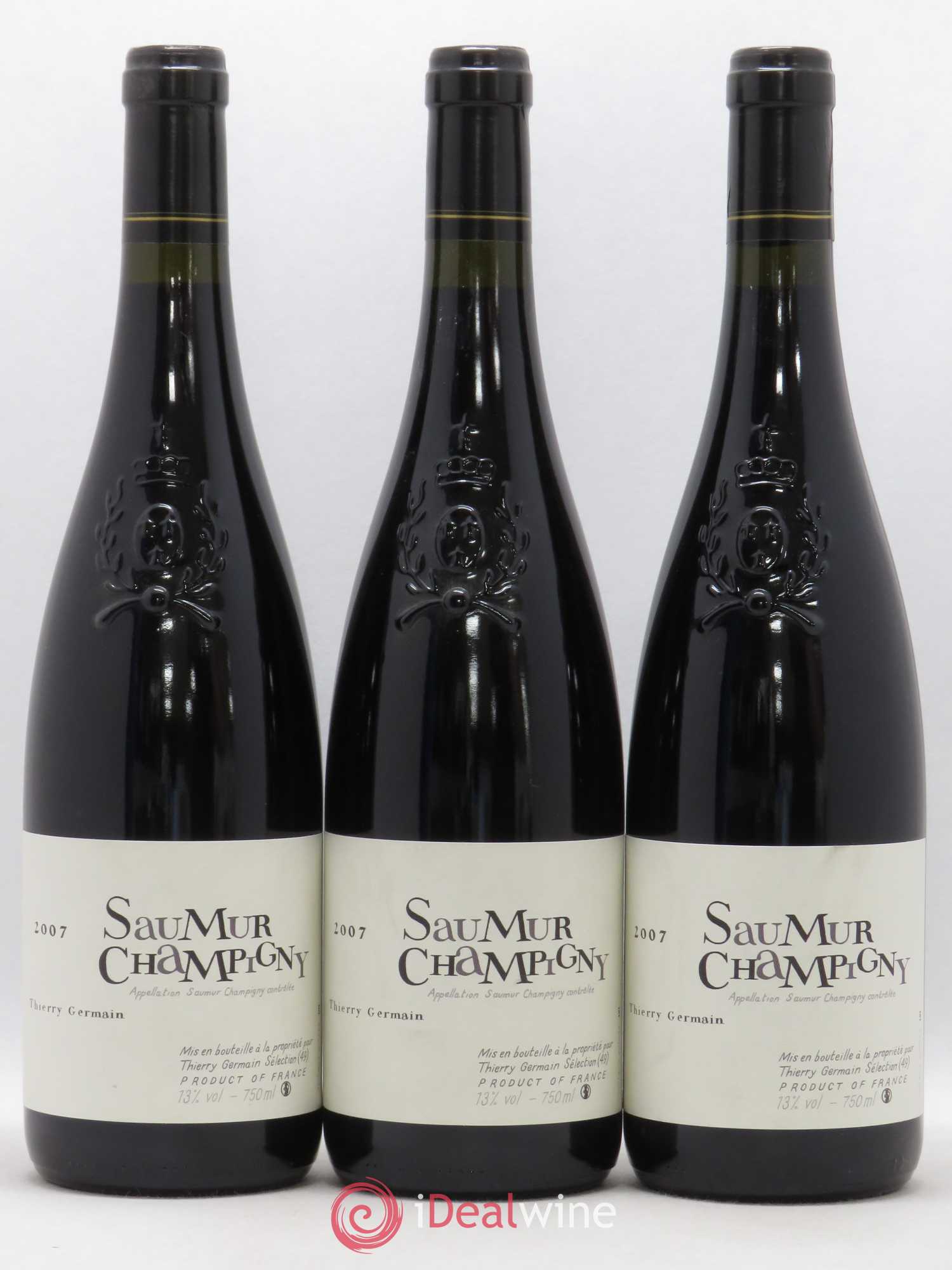 Saumur-Champigny Thierry Germain Selection (sans prix de réserve) 2007 - Posten von 3 Flaschen - 0