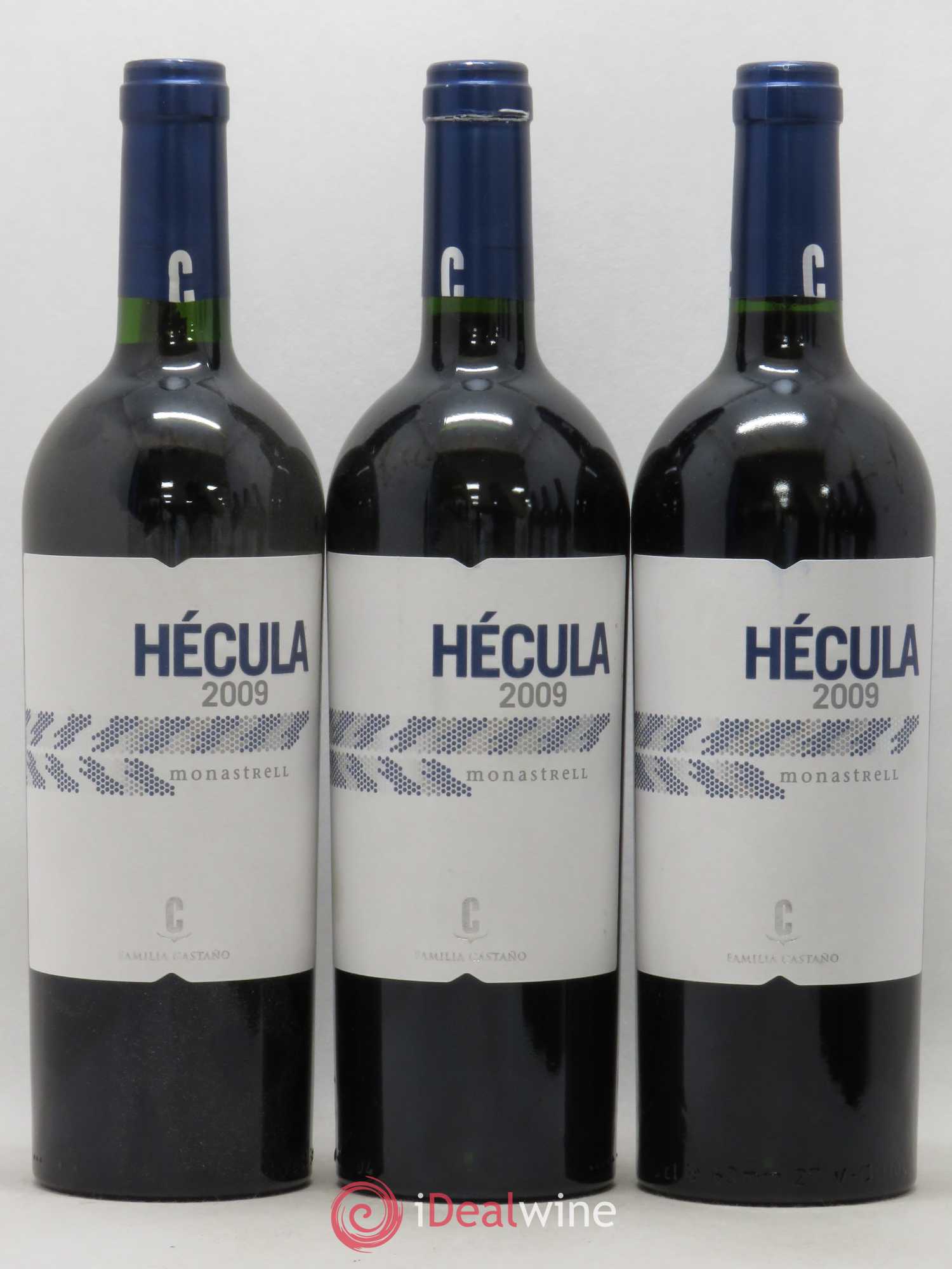 Yecla Monastrel Hecula Bodega Castano (sans prix de réserve) 2009 - Posten von 3 Flaschen - 0