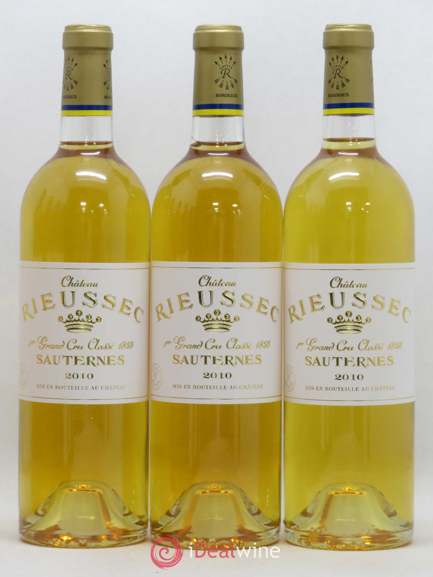 Château Rieussec 1er Grand Cru Classé (senza prezzo di riserva) 2010 - Lotto di 3 bottiglie - 0