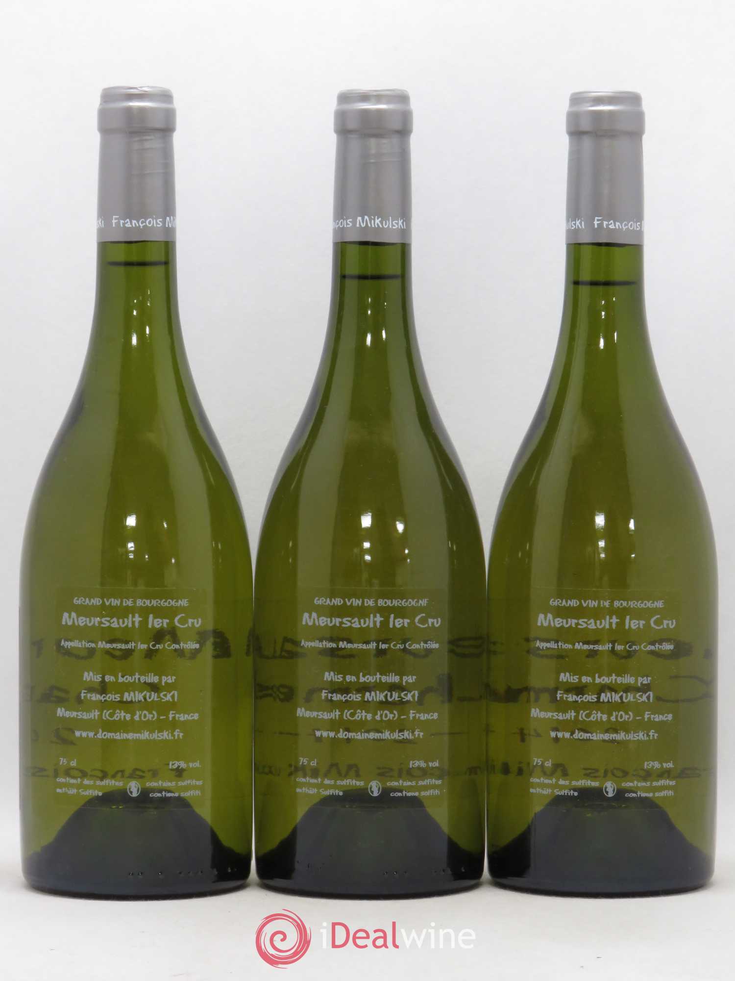 Meursault 1er Cru Charmes François Mikulski (sans prix de réserve) 2014 - Lot de 3 bouteilles - 1