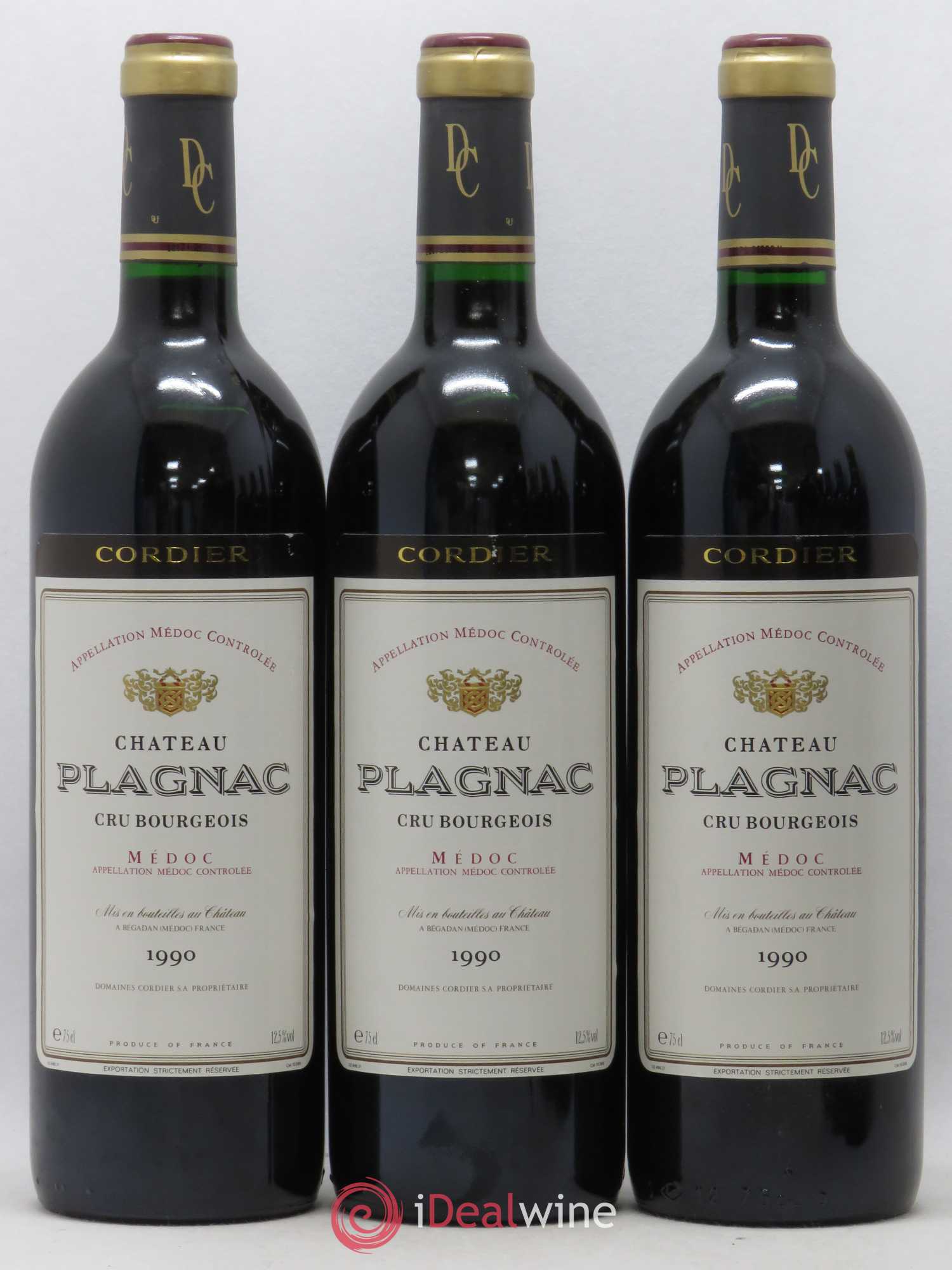 Médoc Château Blagnac (sans prix de réserve) 1990 - Posten von 3 Flaschen - 0