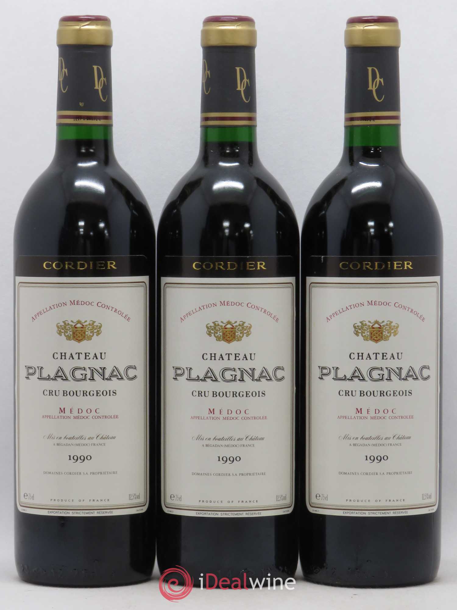 Médoc Château Blagnac (sans prix de réserve) 1990 - Posten von 3 Flaschen - 0