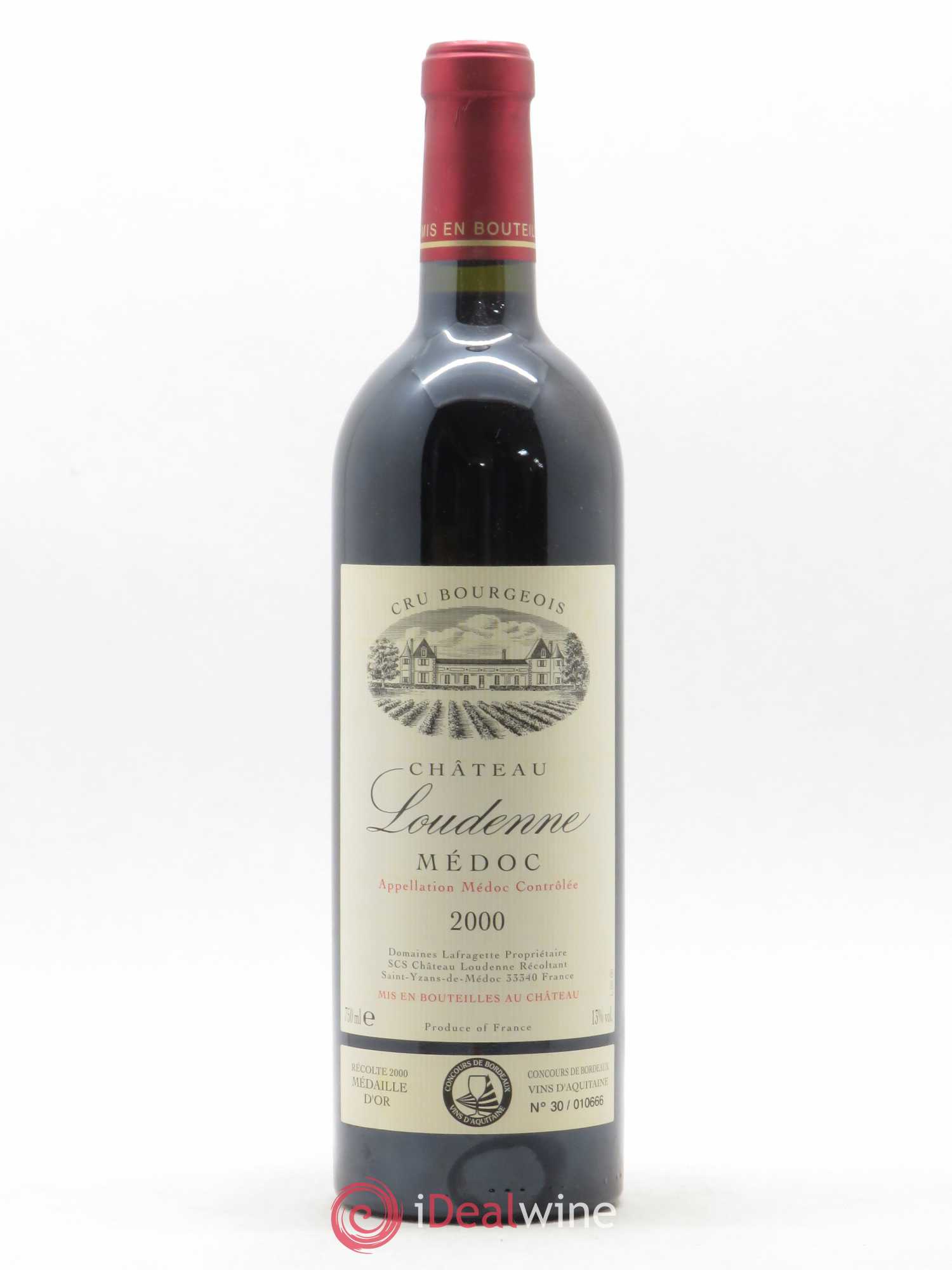 Château Loudenne Cru Bourgeois (sans prix de réserve) 2000 - Lot de 1 bouteille - 0