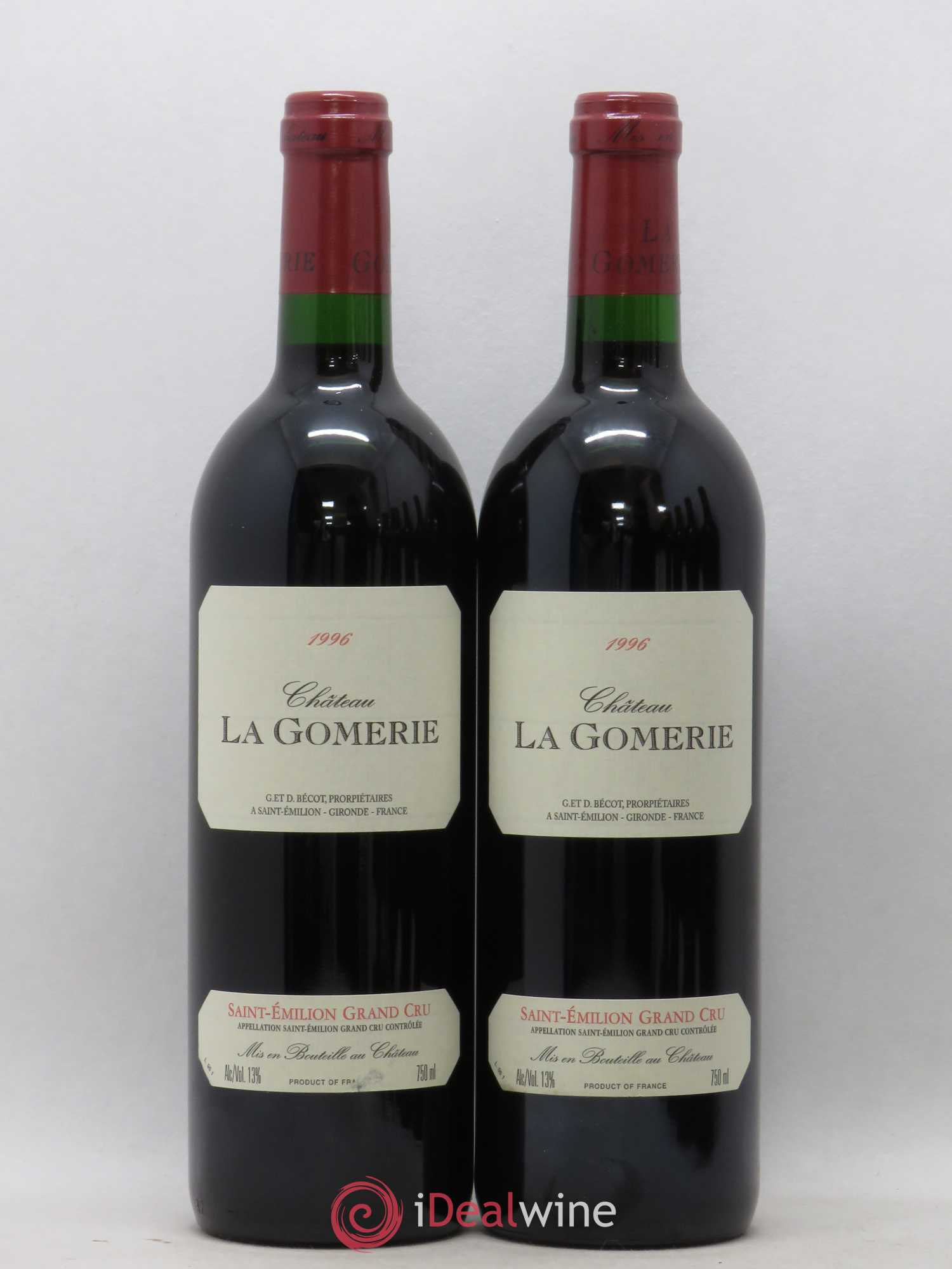 Château La Gomerie (sans prix de réserve) 1996 - Lot de 2 bouteilles - 0