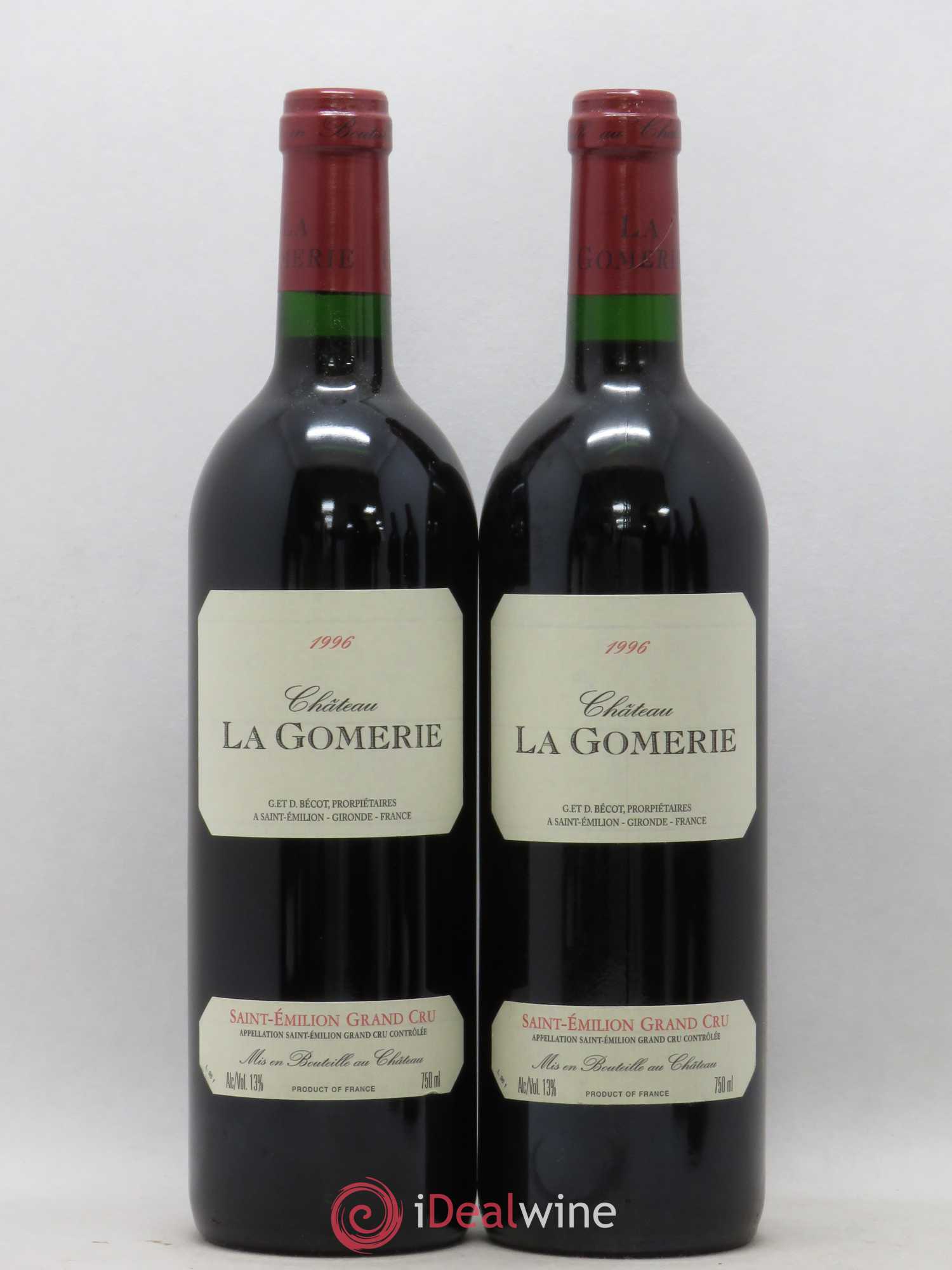 Château La Gomerie (sans prix de réserve) 1996 - Lot de 2 bouteilles - 0