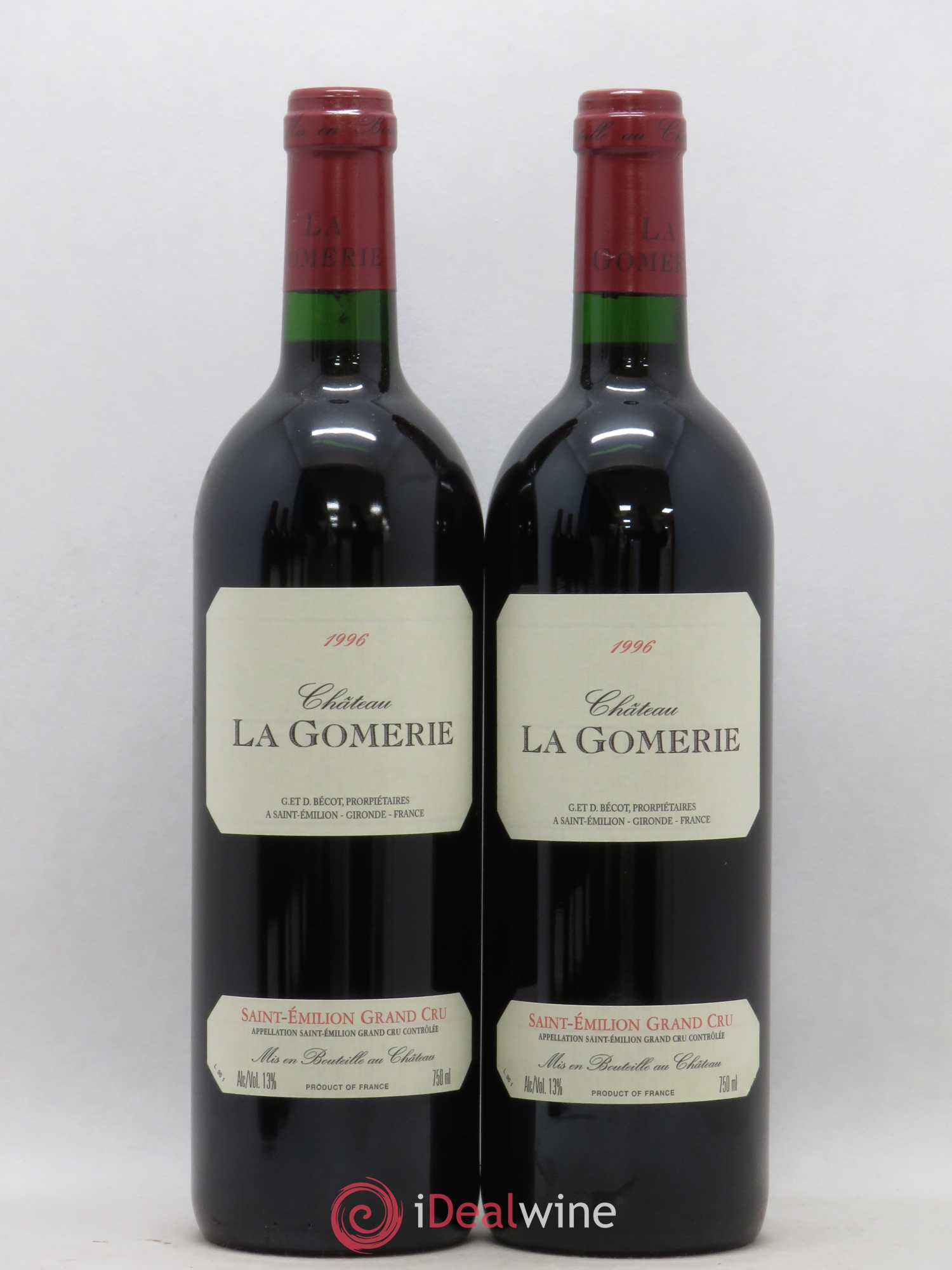 Château La Gomerie (sans prix de réserve) 1996 - Lot de 2 bouteilles - 0