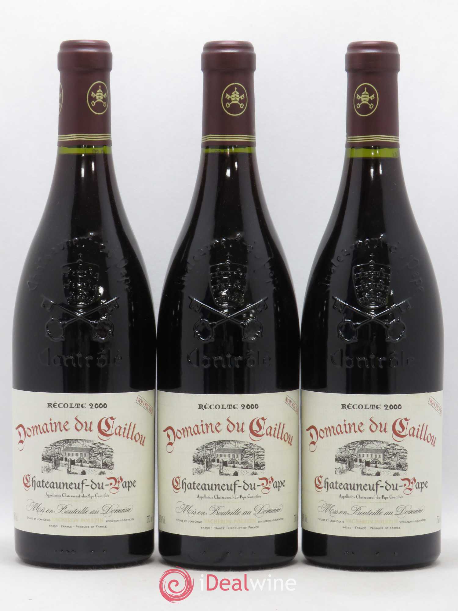 Châteauneuf-du-Pape Domaine du Caillou (sans prix de réserve) 2000 - Posten von 3 Flaschen - 0