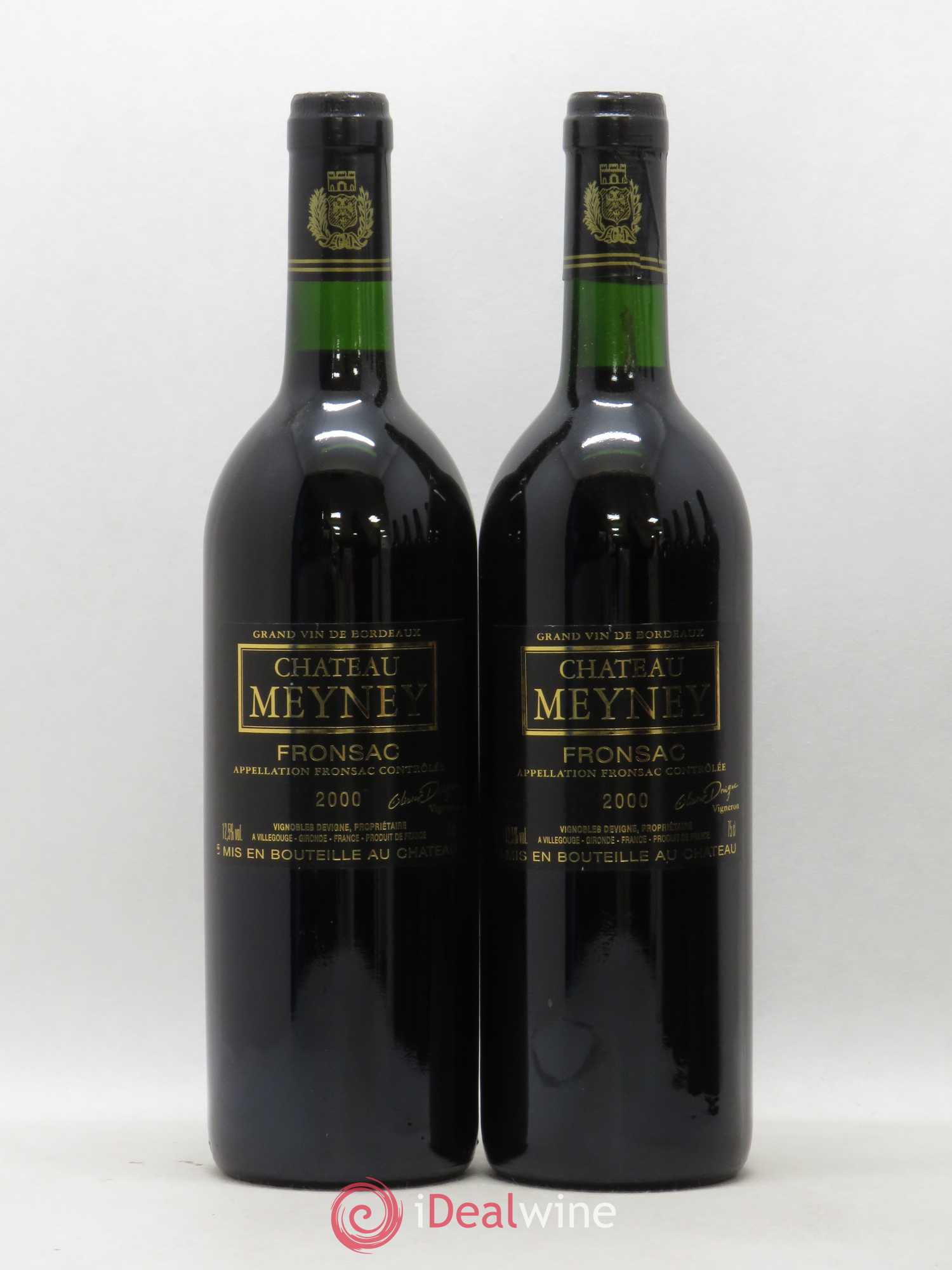 Fronsac Château Meyney (sans prix de réserve) 2000 - Lotto di 2 bottiglie - 0