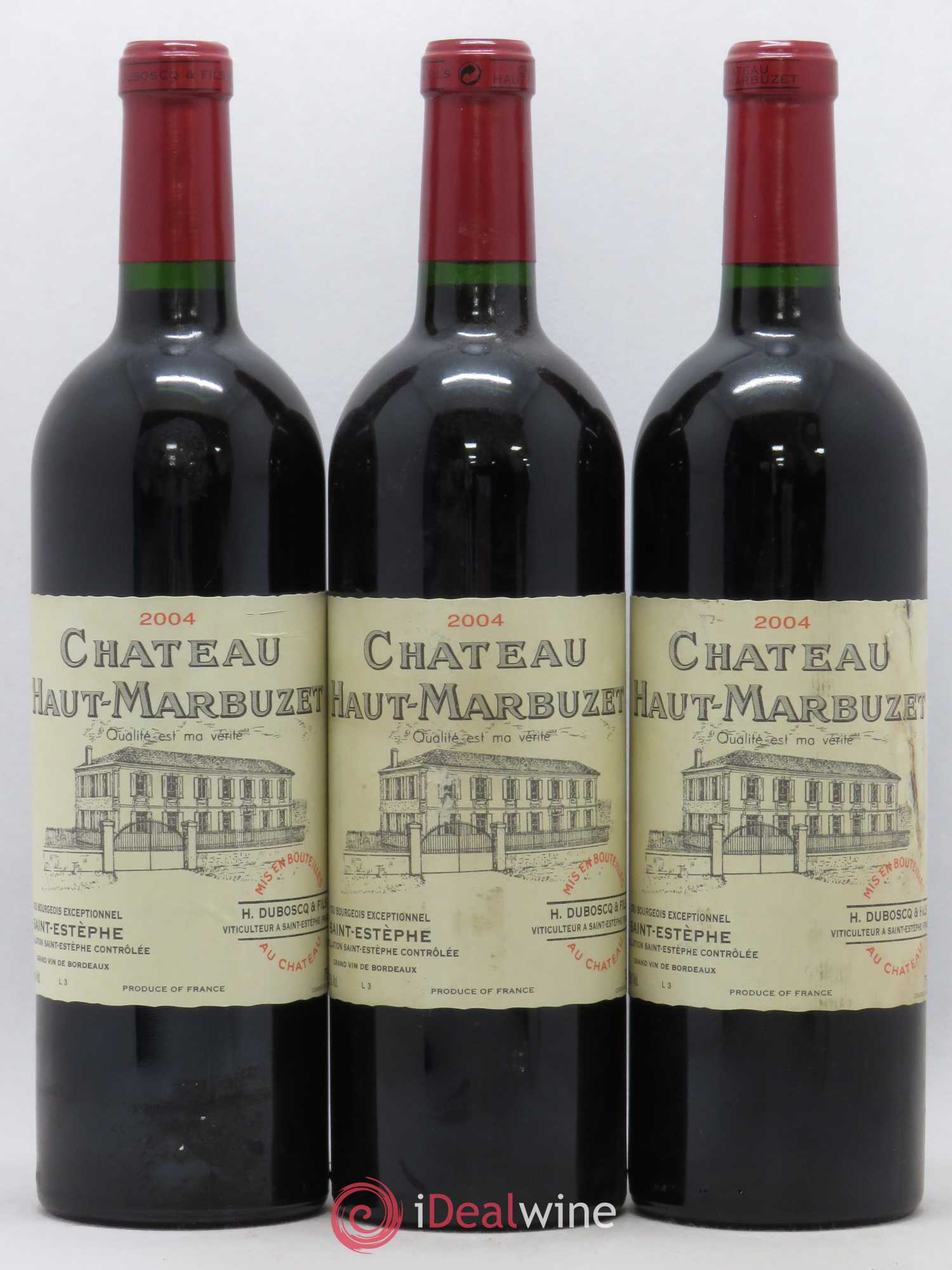 Château Haut Marbuzet (sans prix de réserve) 2004 - Lot de 3 bouteilles - 0