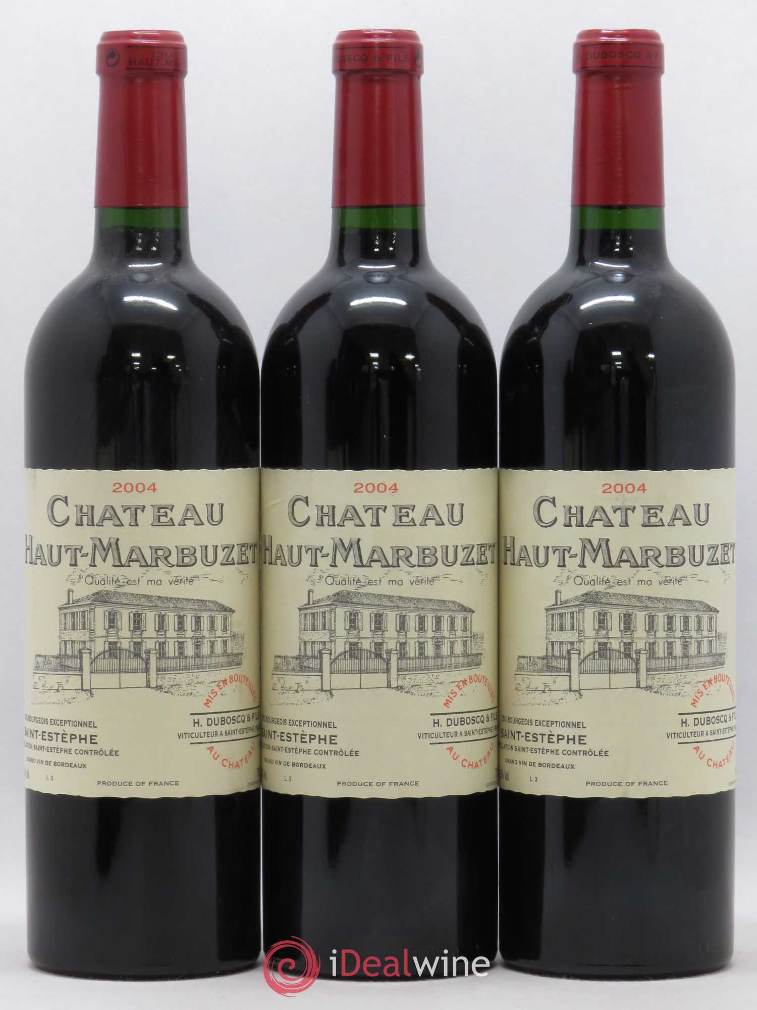 Château Haut Marbuzet (sans prix de réserve) 2004 - Lot de 3 bouteilles - 0