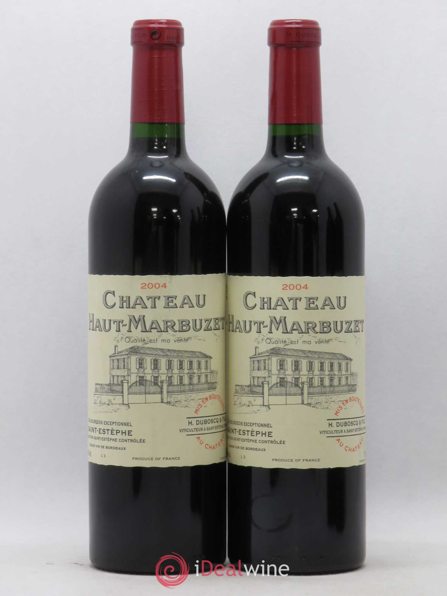 Château Haut Marbuzet (sans prix de réserve) 2004 - Lot de 2 bouteilles - 0