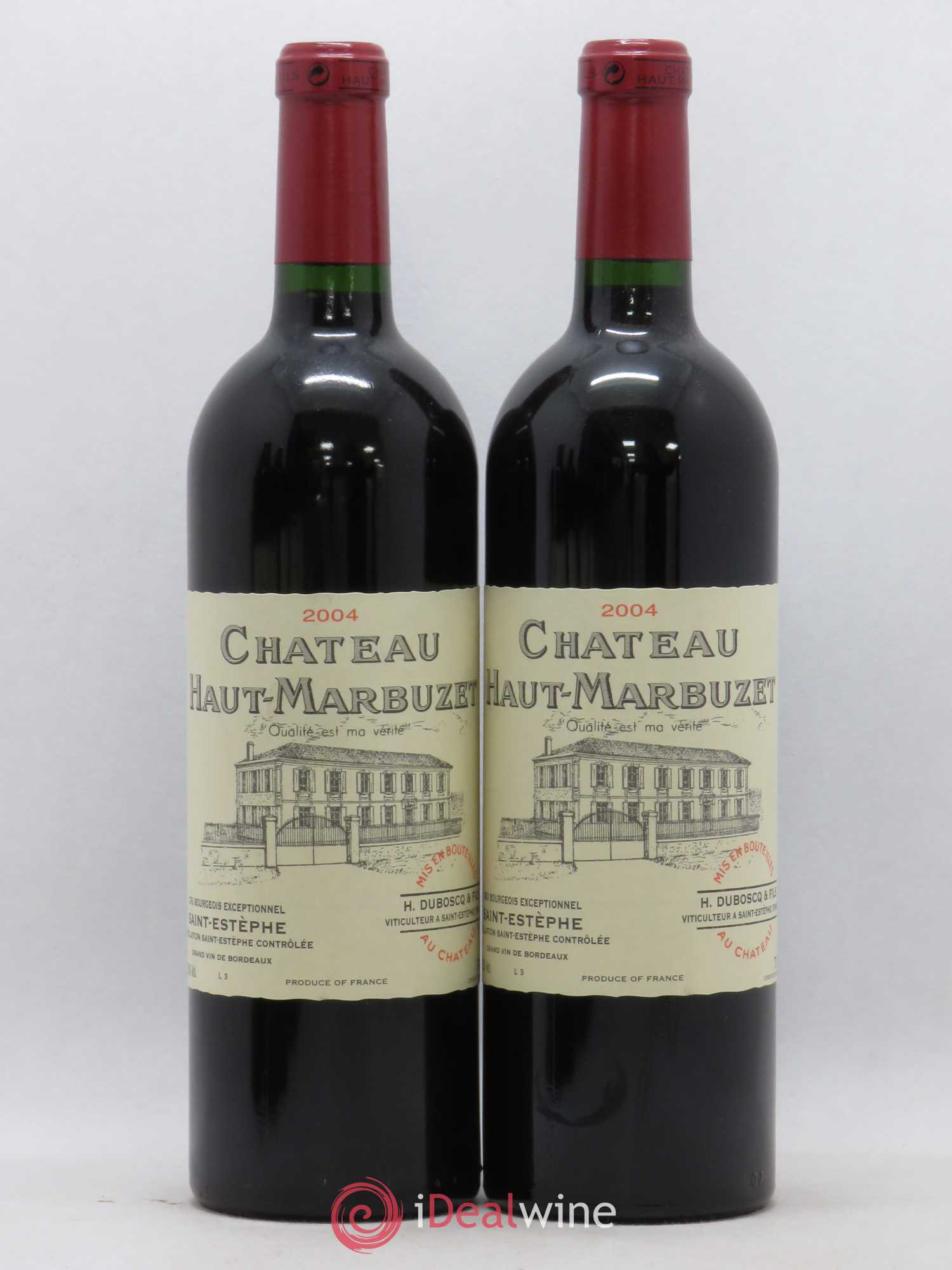 Château Haut Marbuzet (sans prix de réserve) 2004 - Lot de 2 bouteilles - 0