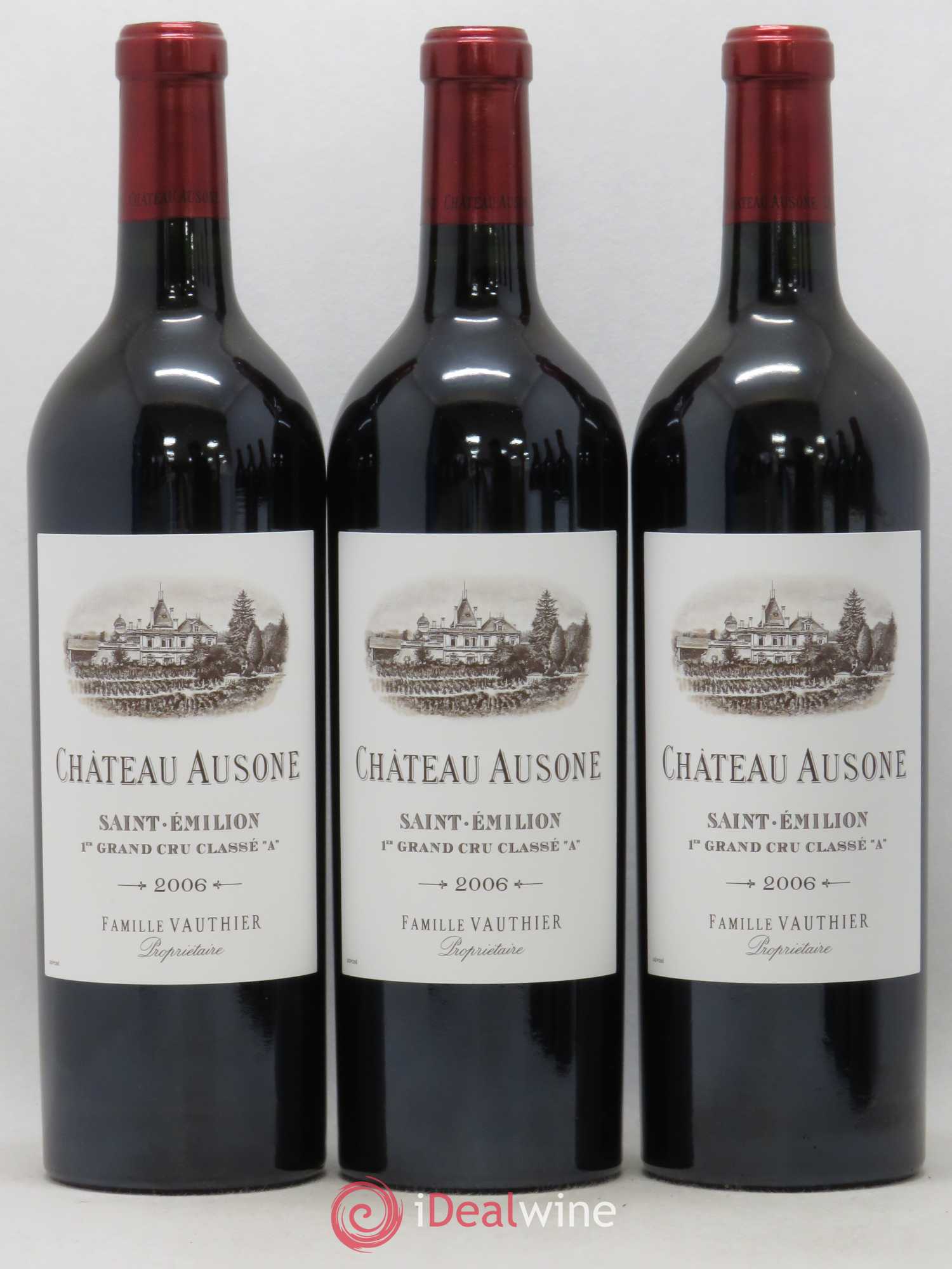 Château Ausone 1er Grand Cru Classé A 2006 - Lot de 3 bouteilles - 0