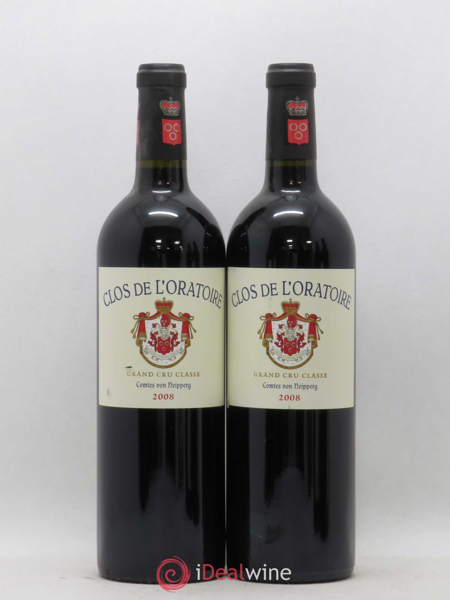 Clos de l'Oratoire Grand Cru Classé (sans prix de réserve) 2008 - Lot de 2 bouteilles - 0