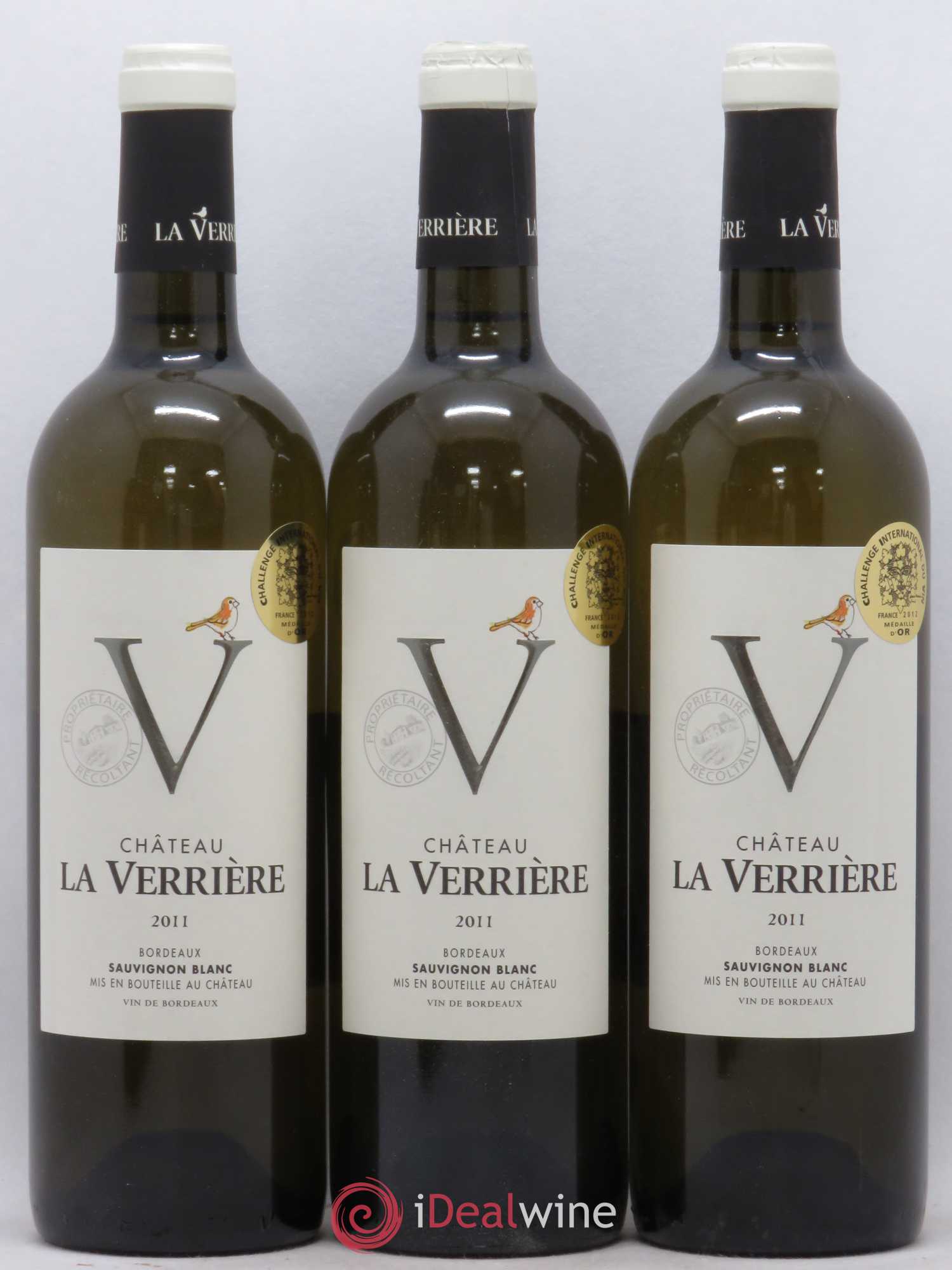 Bordeaux Château La Verriere (sans prix de réserve) 2011 - Posten von 6 Flaschen - 2
