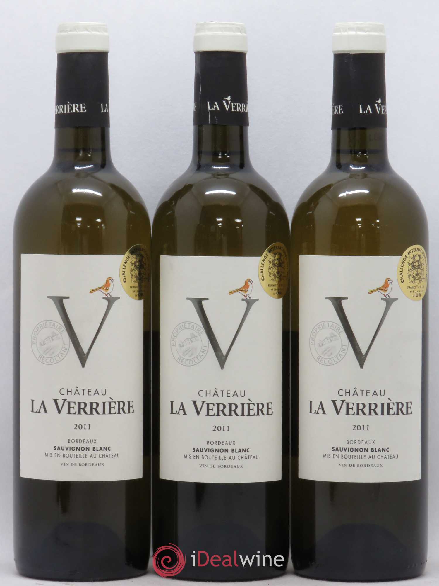 Bordeaux Château La Verriere (sans prix de réserve) 2011 - Posten von 3 Flaschen - 0