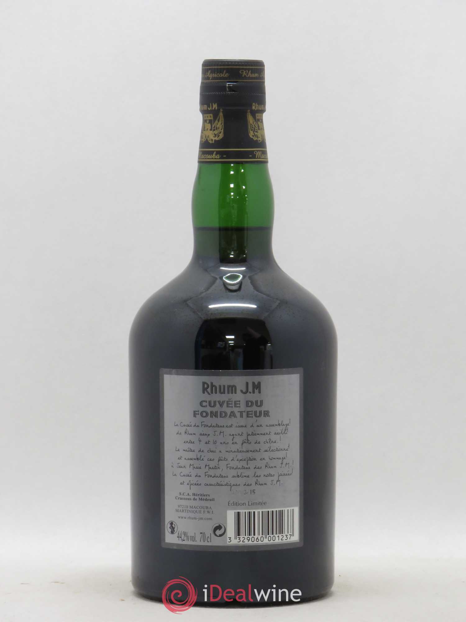 Rhum JM. Cuvée du Fondateur (sans prix de réserve) - Posten von 1 Flasche - 1